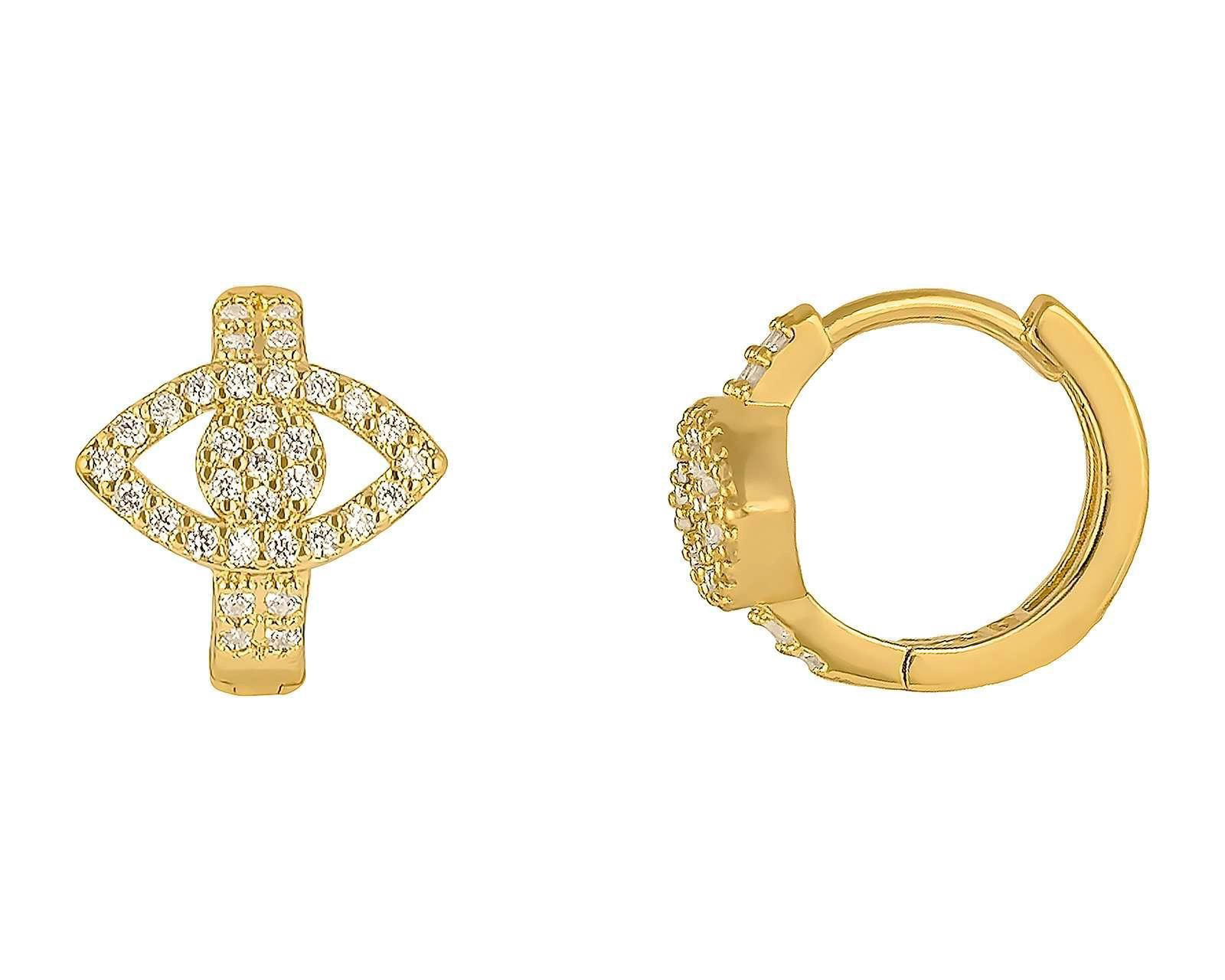 Aretes de Chapa de Oro 18k Plafer