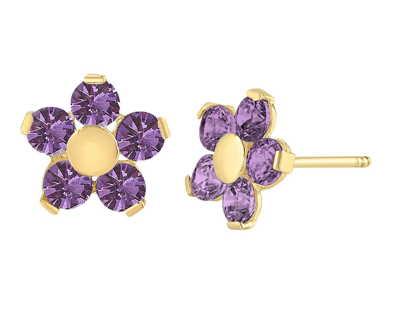 Foto 2 pulgar | Foto 1 | Broqueles de Oro 10K Sabelli