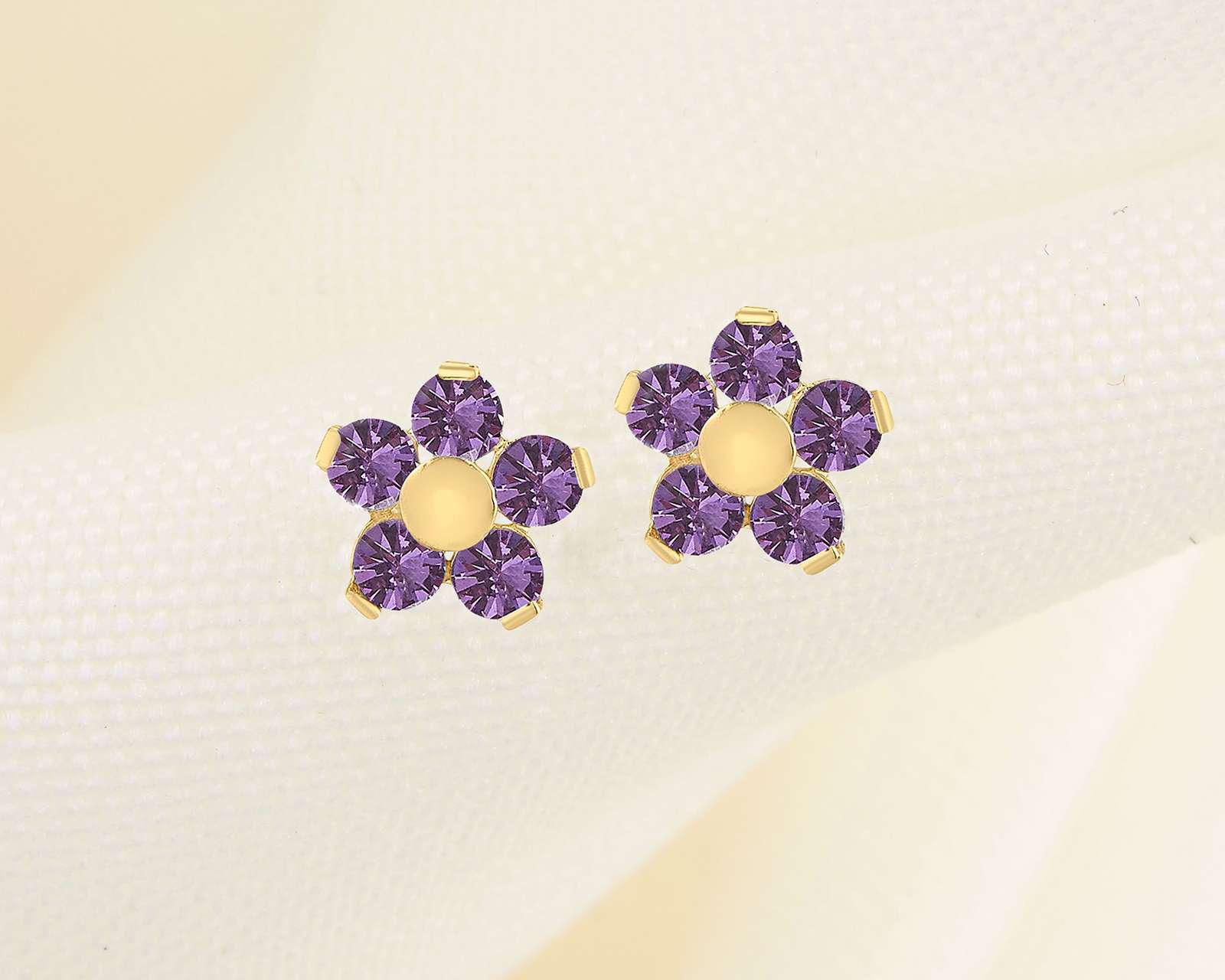 Foto 4 | Foto 4 | Broqueles de Oro 10K Sabelli