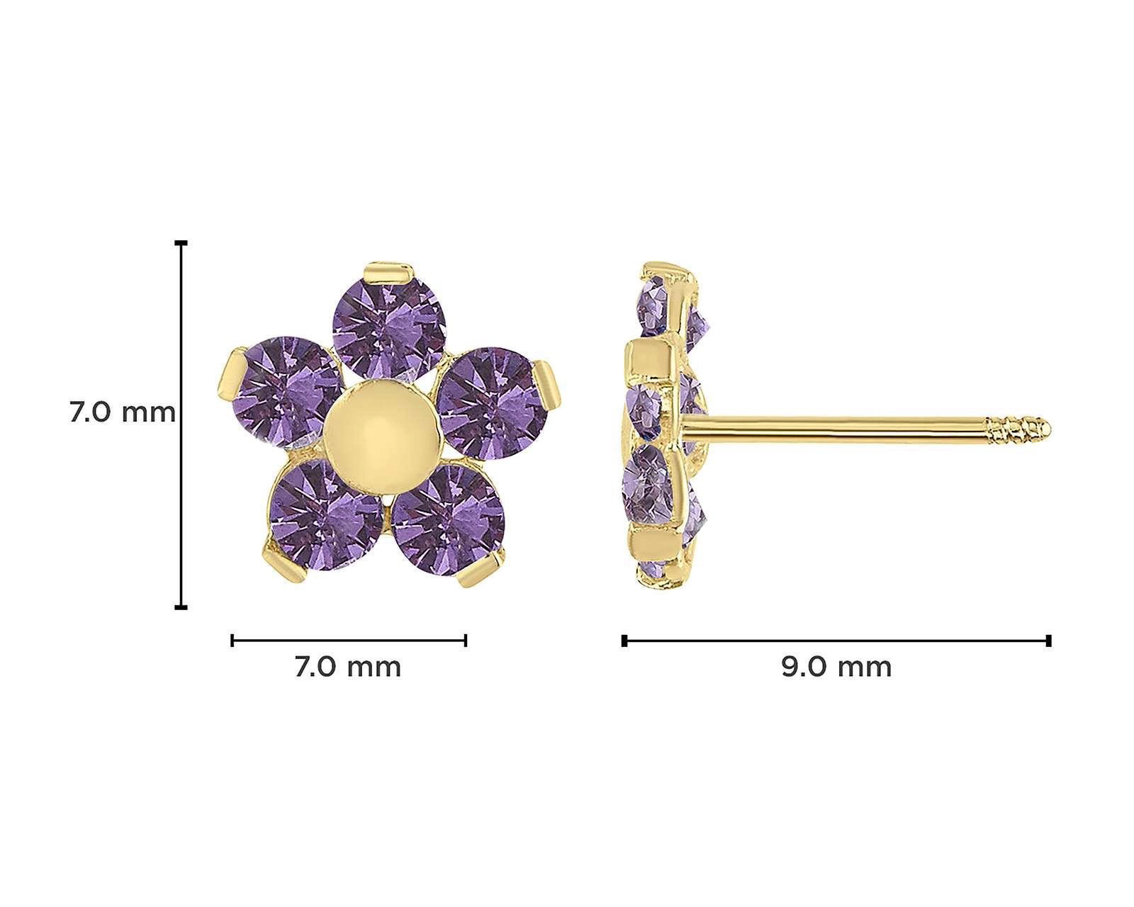 Foto 6 | Foto 6 | Broqueles de Oro 10K Sabelli