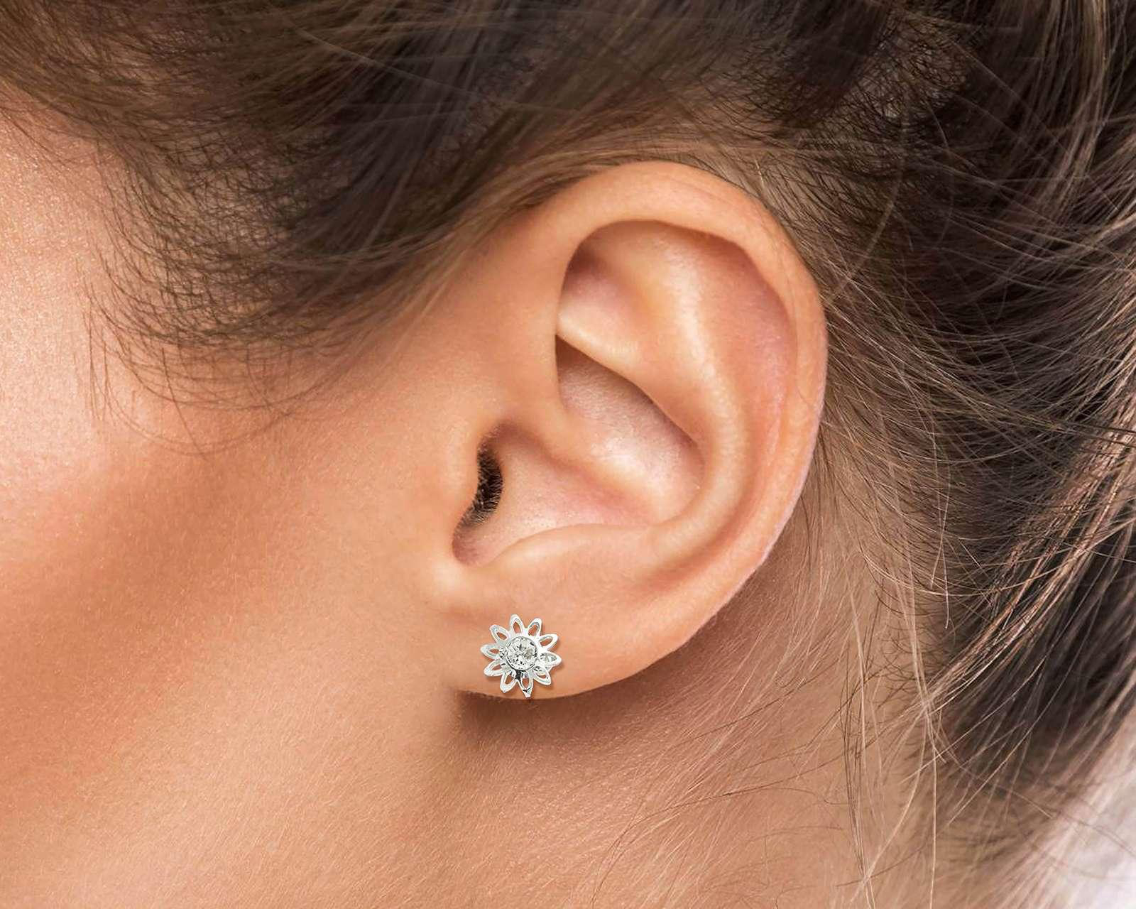 Foto 4 pulgar | Foto 3 | Aretes de Plata Sahara