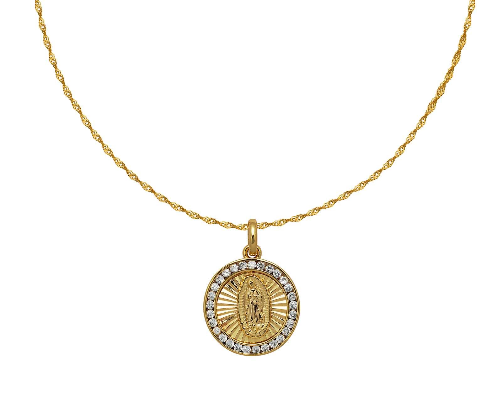 Collar de Chapa de Oro 18K Sentimientos