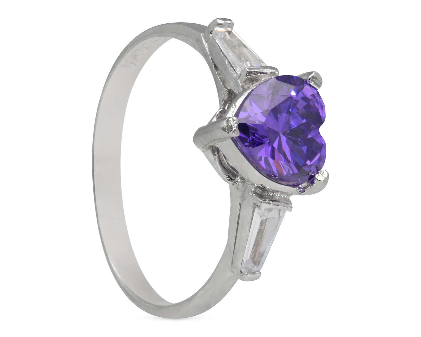 Anillo Corazón de Plata Sahara Talla 6