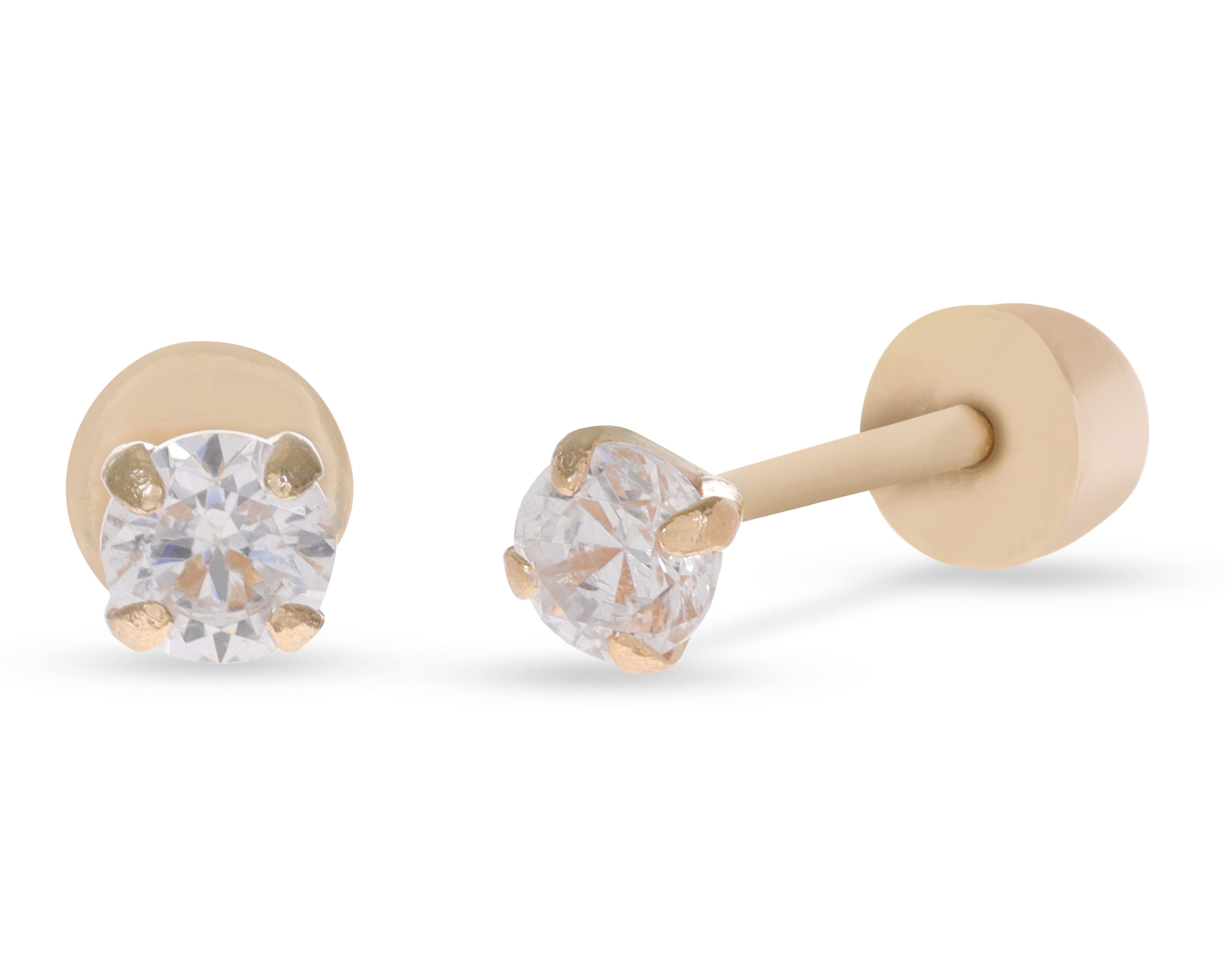 Broqueles de Oro 14K Baby Colors