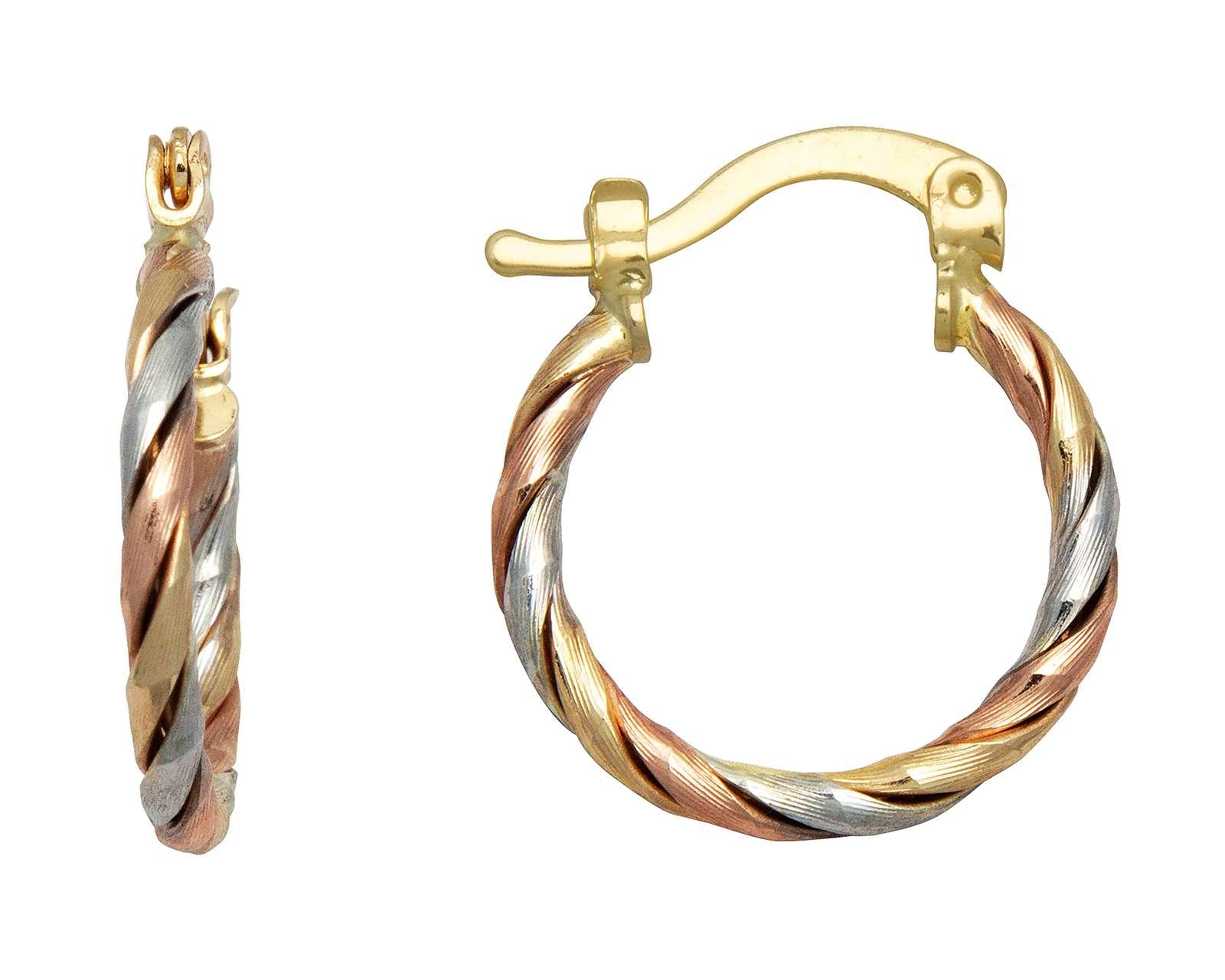 Foto 3 pulgar | Foto 2 | Arracadas de Oro 10K Sentimientos