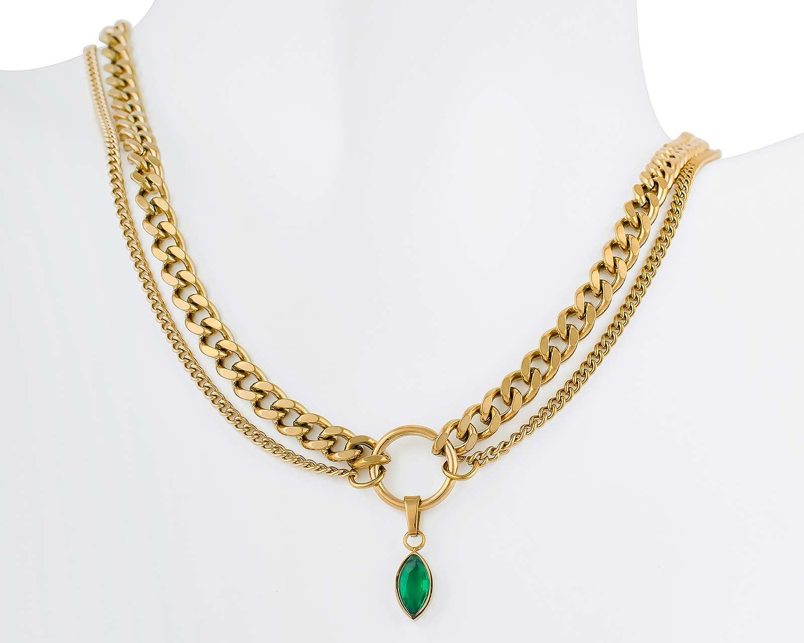 Foto 4 pulgar | Foto 3 | Collar de Acero Inoxidable Jennifer Lopez