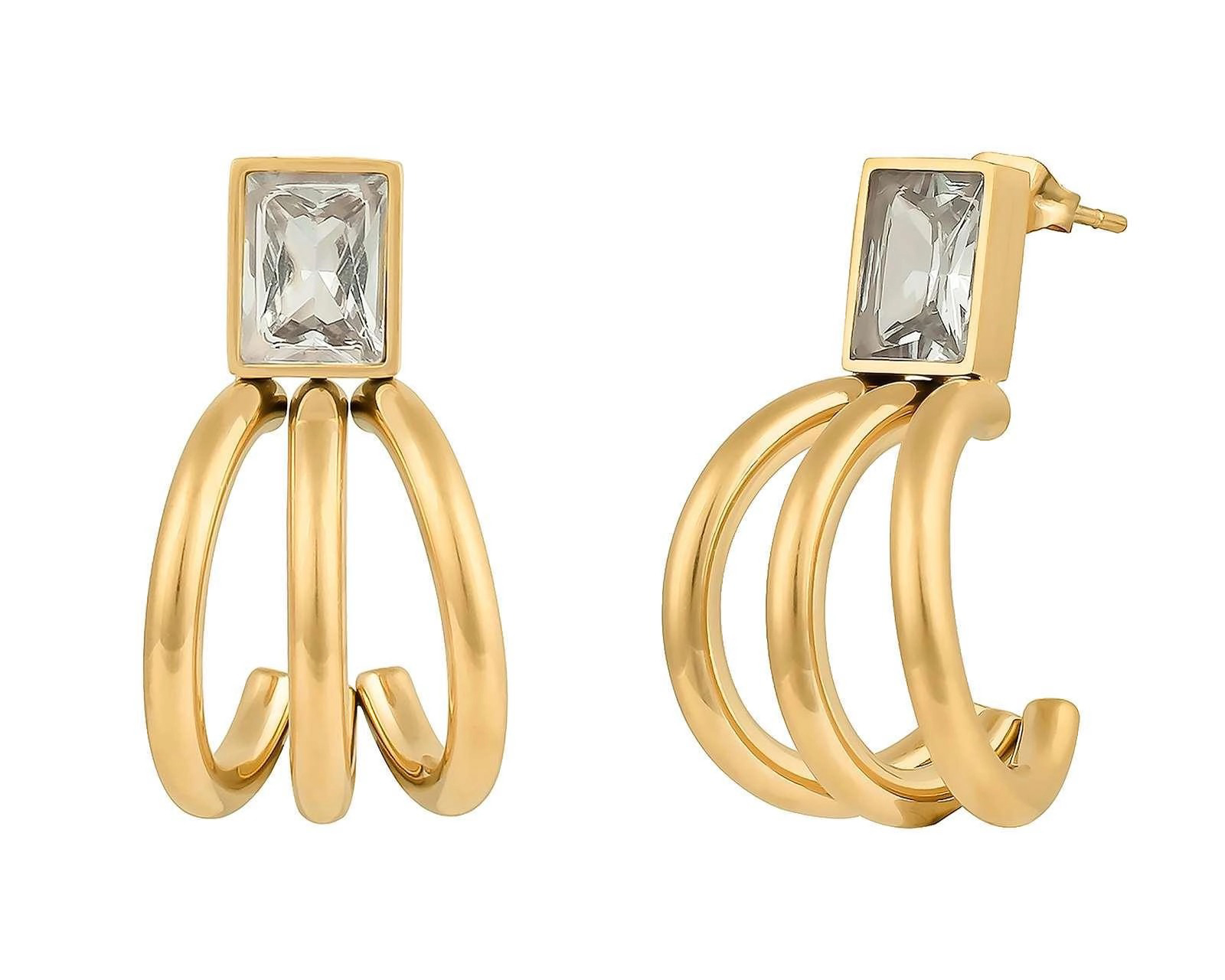 Foto 2 | Foto 2 | Aretes de Acero Inoxidable Jennifer Lopez