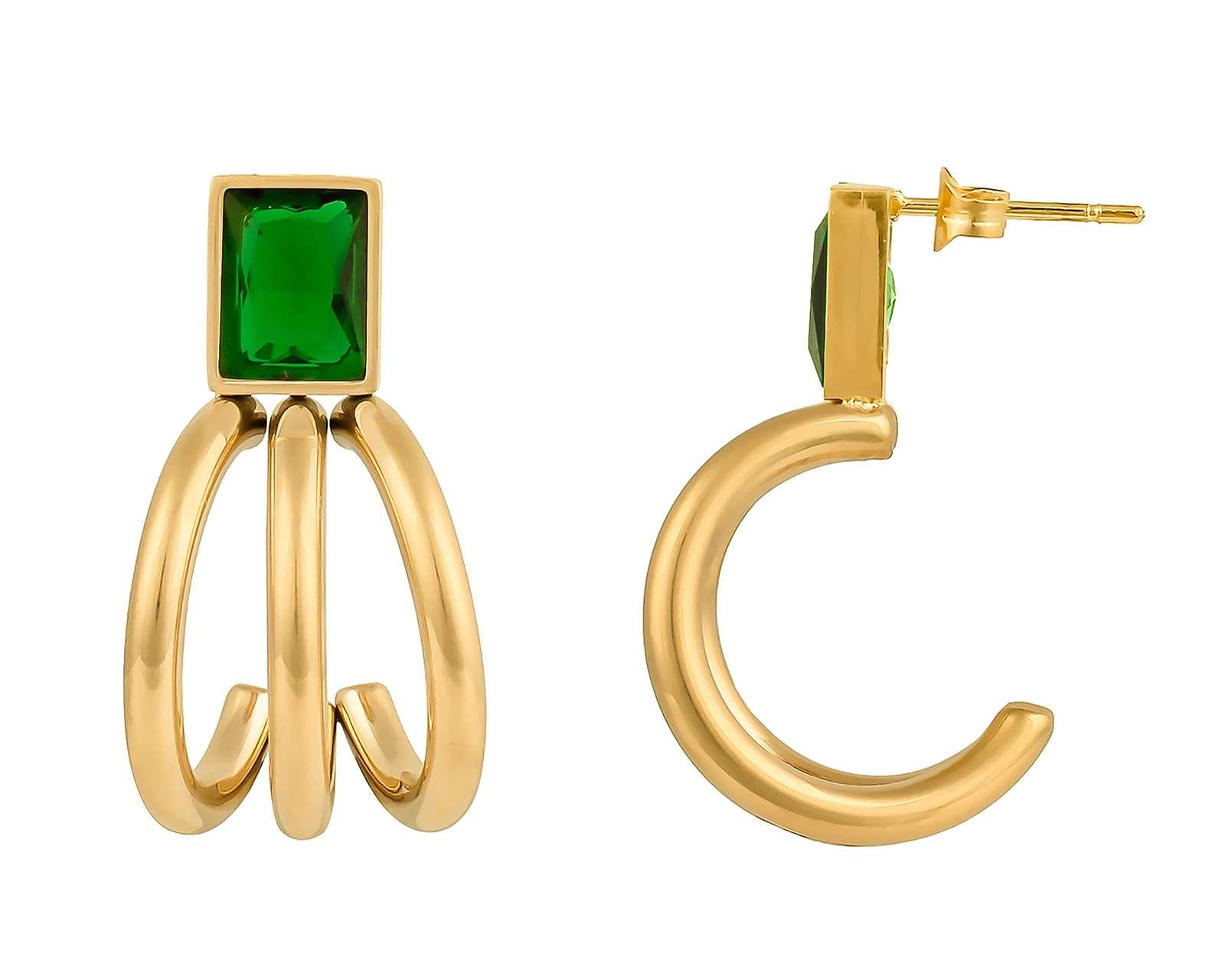 Aretes de Acero Inoxidable Jennifer Lopez