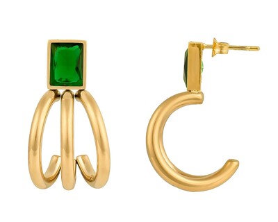 Foto 1 | Foto 1 | Aretes de Acero Inoxidable Jennifer Lopez