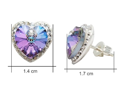 Foto 5 | Foto 5 | Aretes Corazón de Plata Sahara