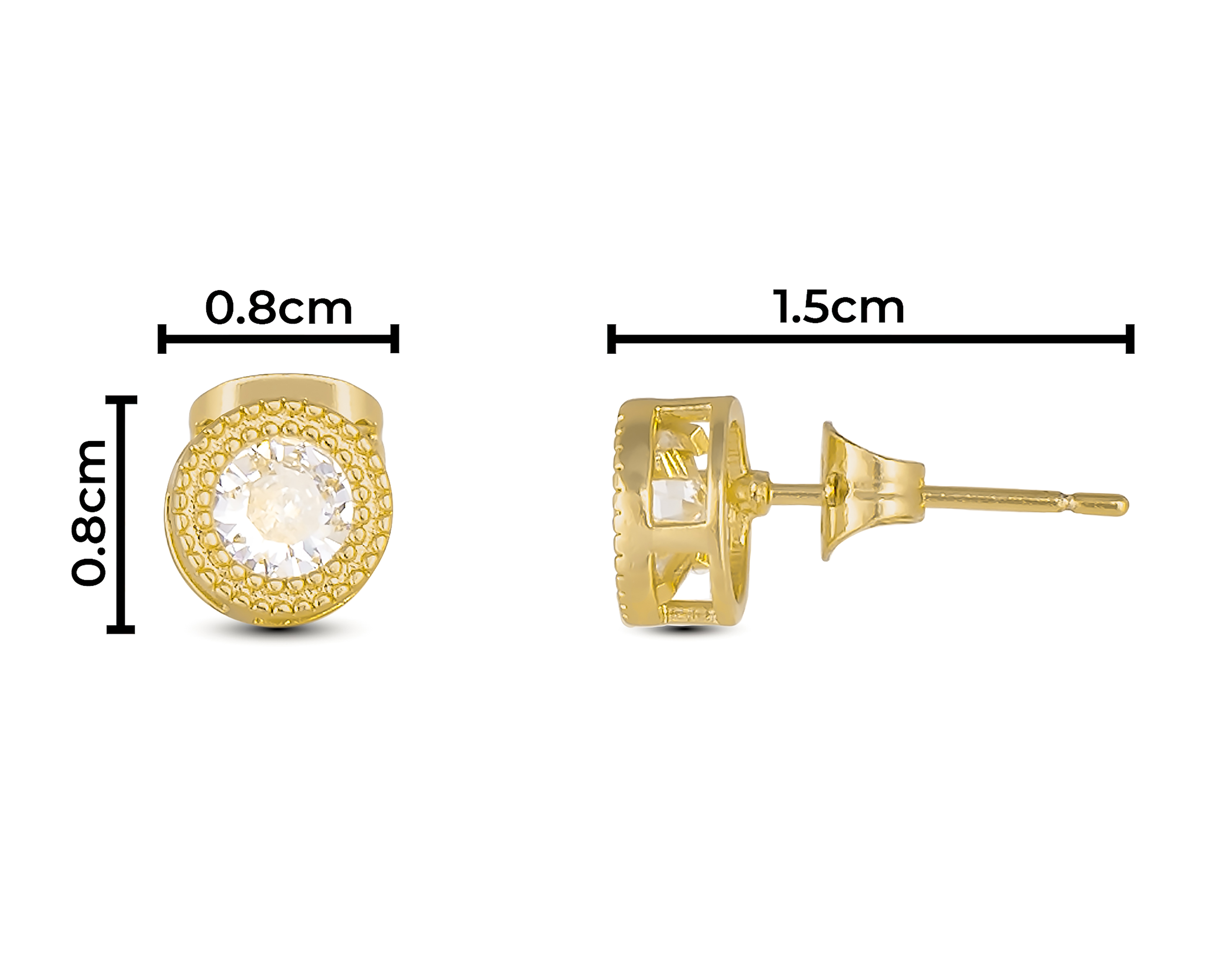 Foto 4 | Foto 4 | Aretes de Chapa de Oro 18K Plafer