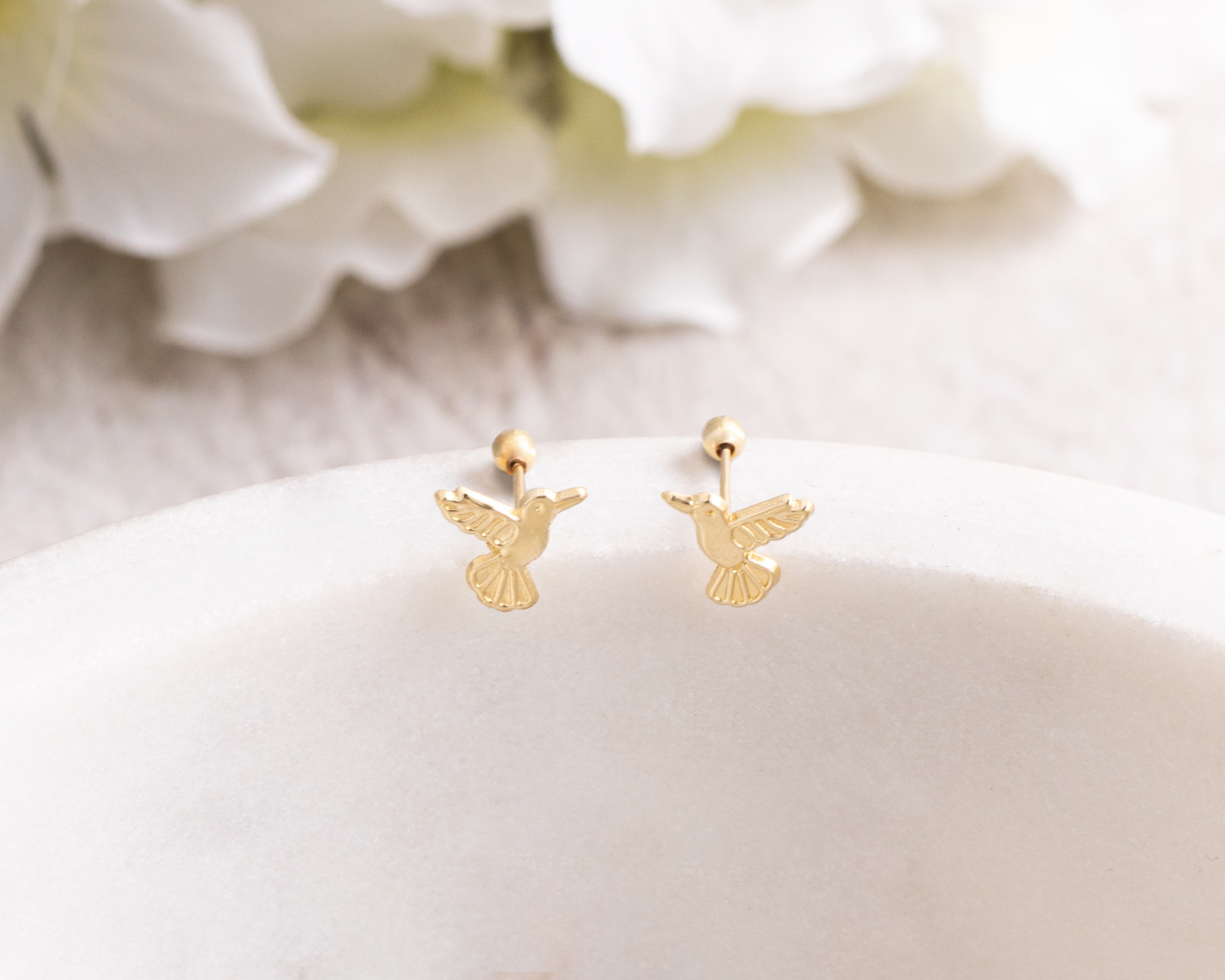 Foto 4 | Foto 4 | Broqueles de Oro 10K Sentimientos