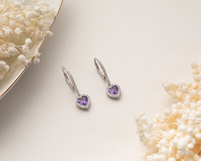 Foto 4 | Foto 4 | Aretes Corazón de Plata Sahara
