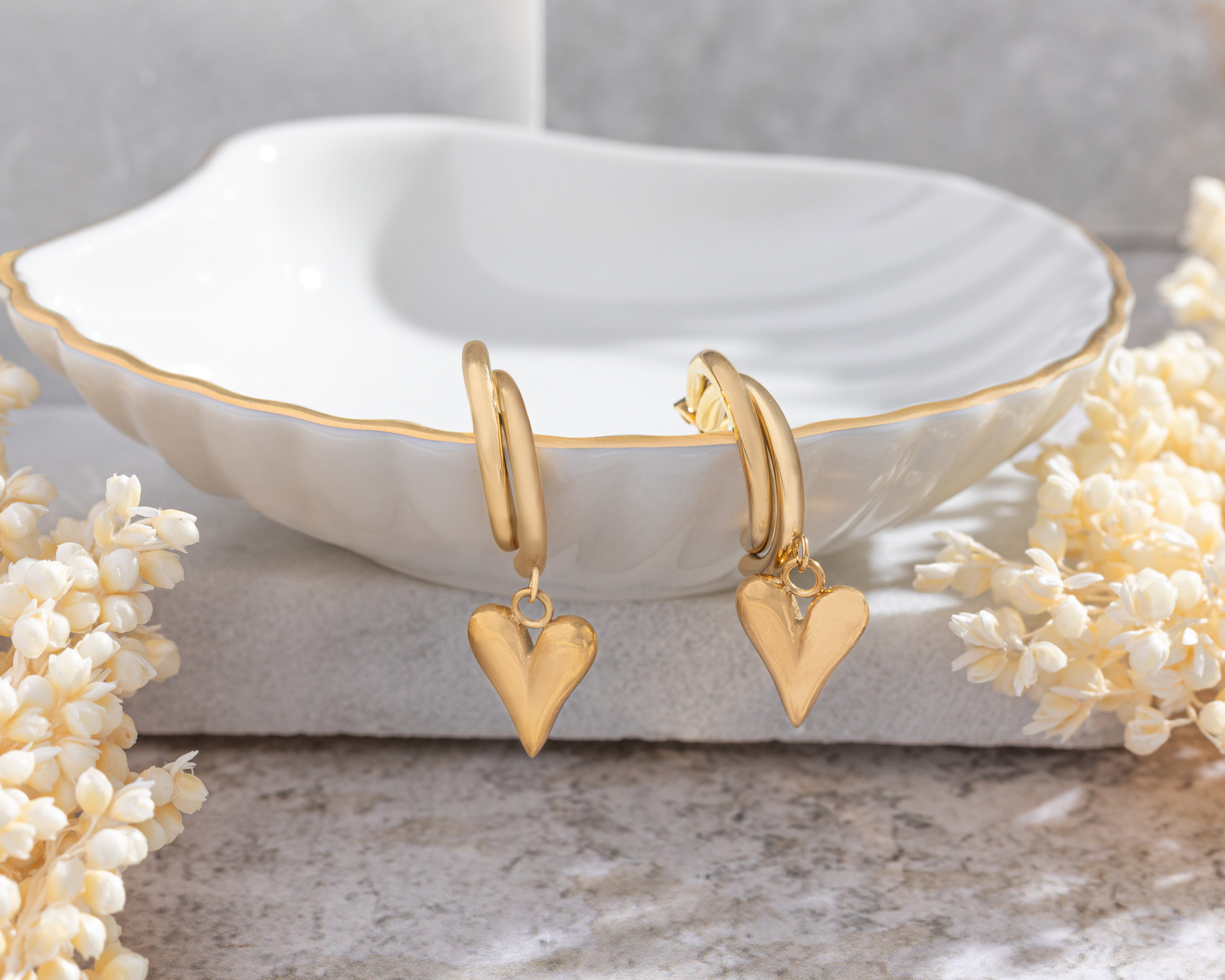 Foto 4 | Foto 4 | Aretes Corazón de Acero Inoxidable Jennifer Lopez