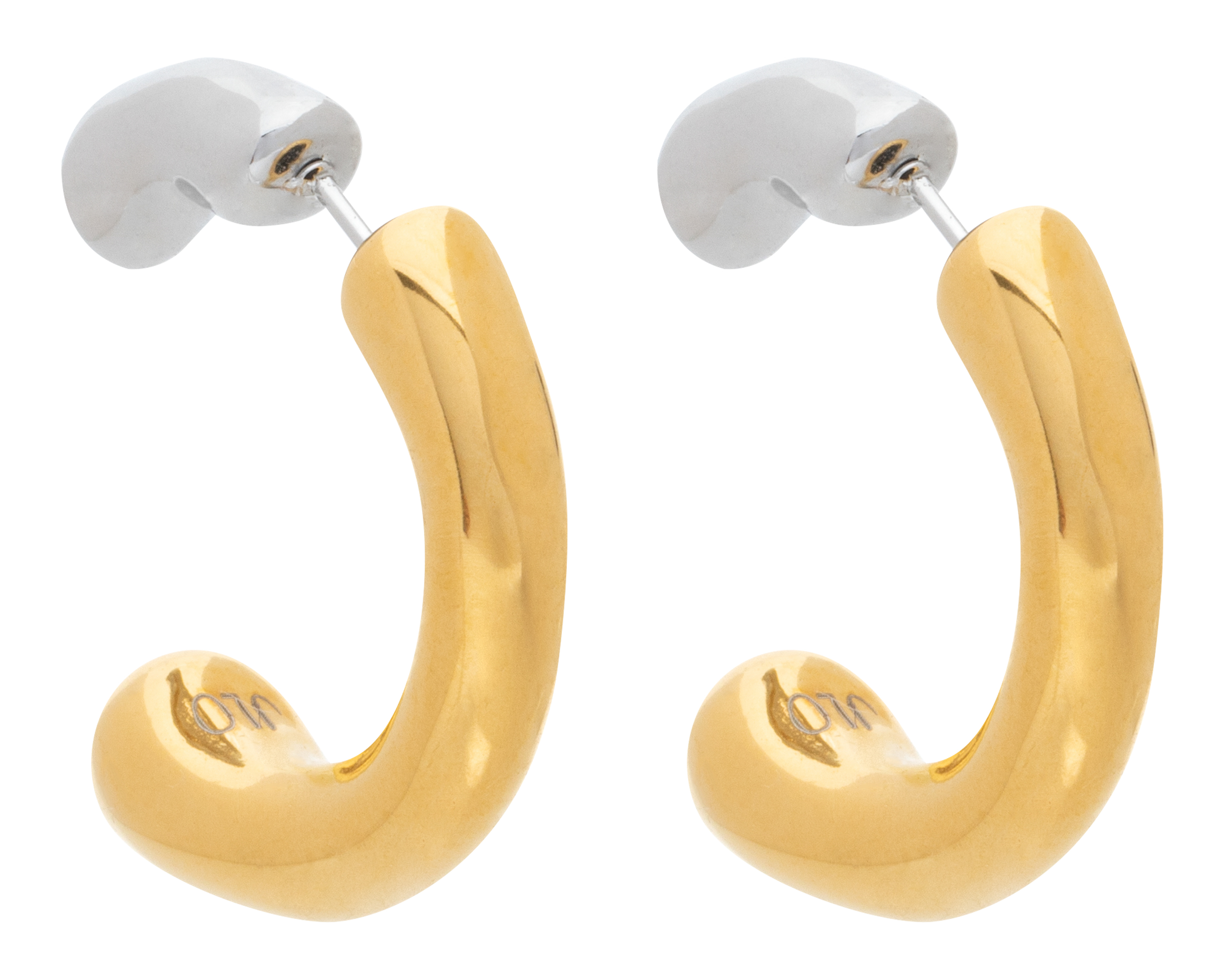 Foto 3 pulgar | Foto 2 | Aretes de Acero Inoxidable Jennifer Lopez