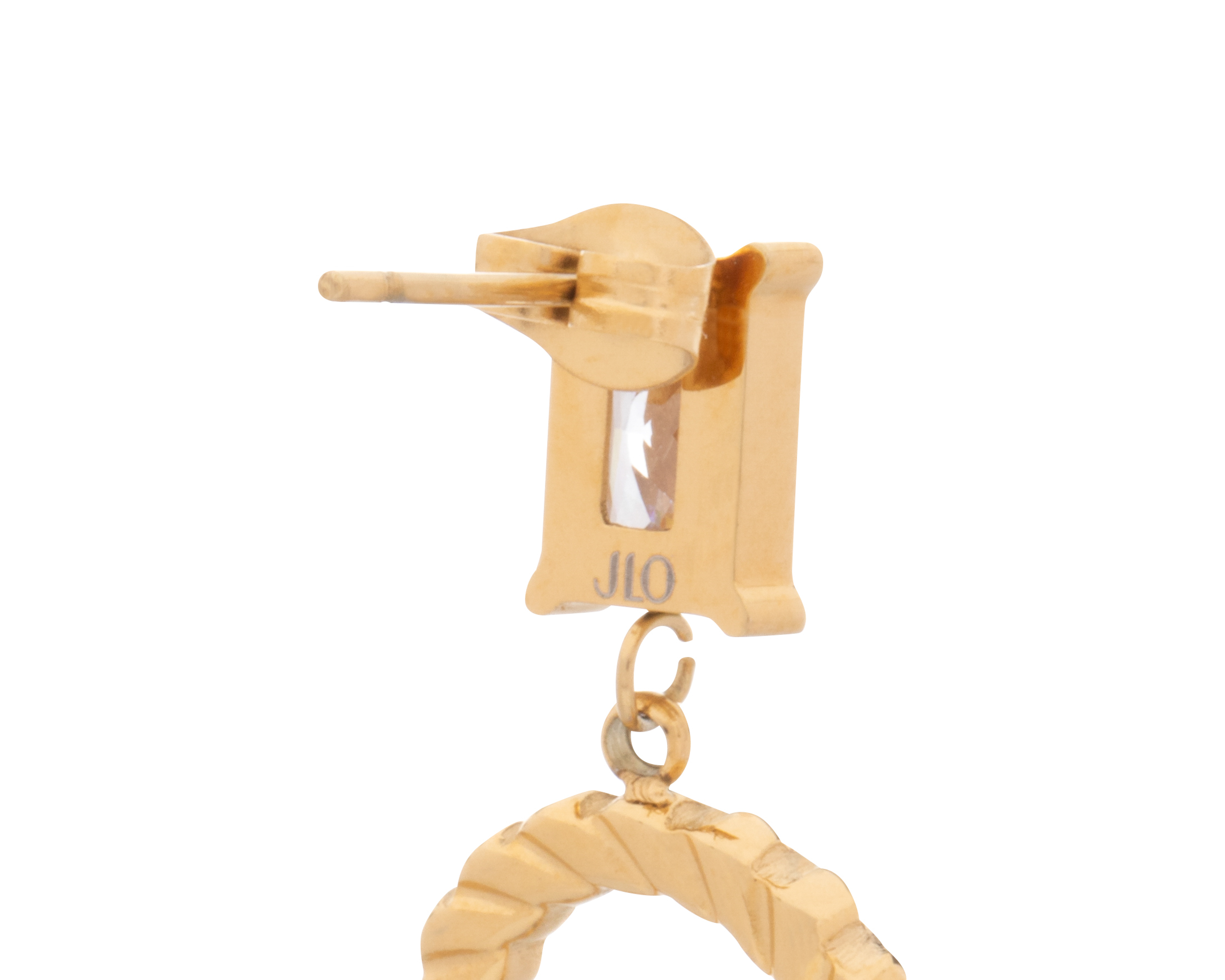 Foto 4 pulgar | Foto 3 | Aretes de Acero Inoxidable Jennifer Lopez