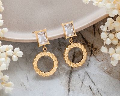 Foto 4 | Foto 4 | Aretes de Acero Inoxidable Jennifer Lopez