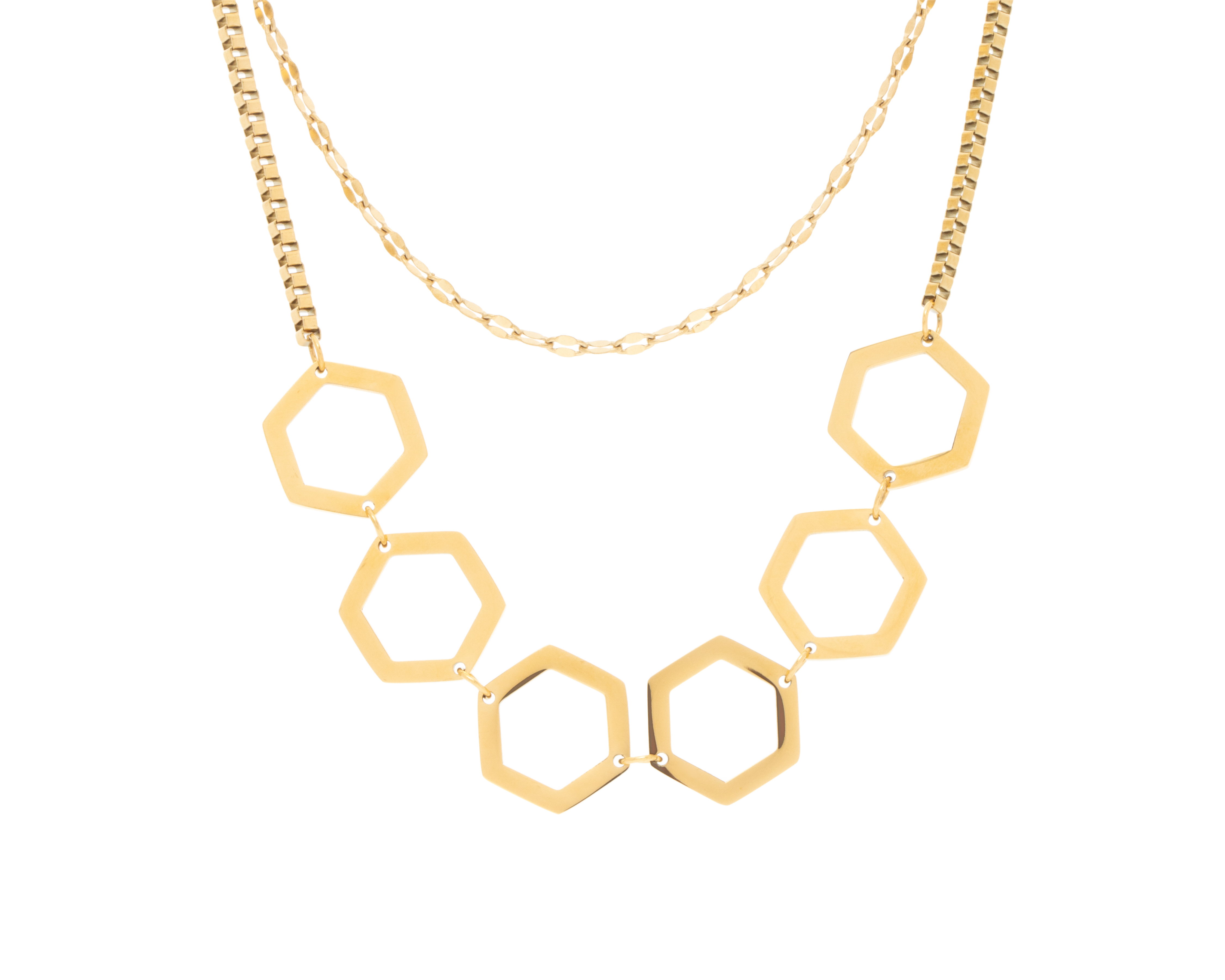 Foto 3 pulgar | Foto 2 | Collar de Acero Inoxidable Jennifer Lopez