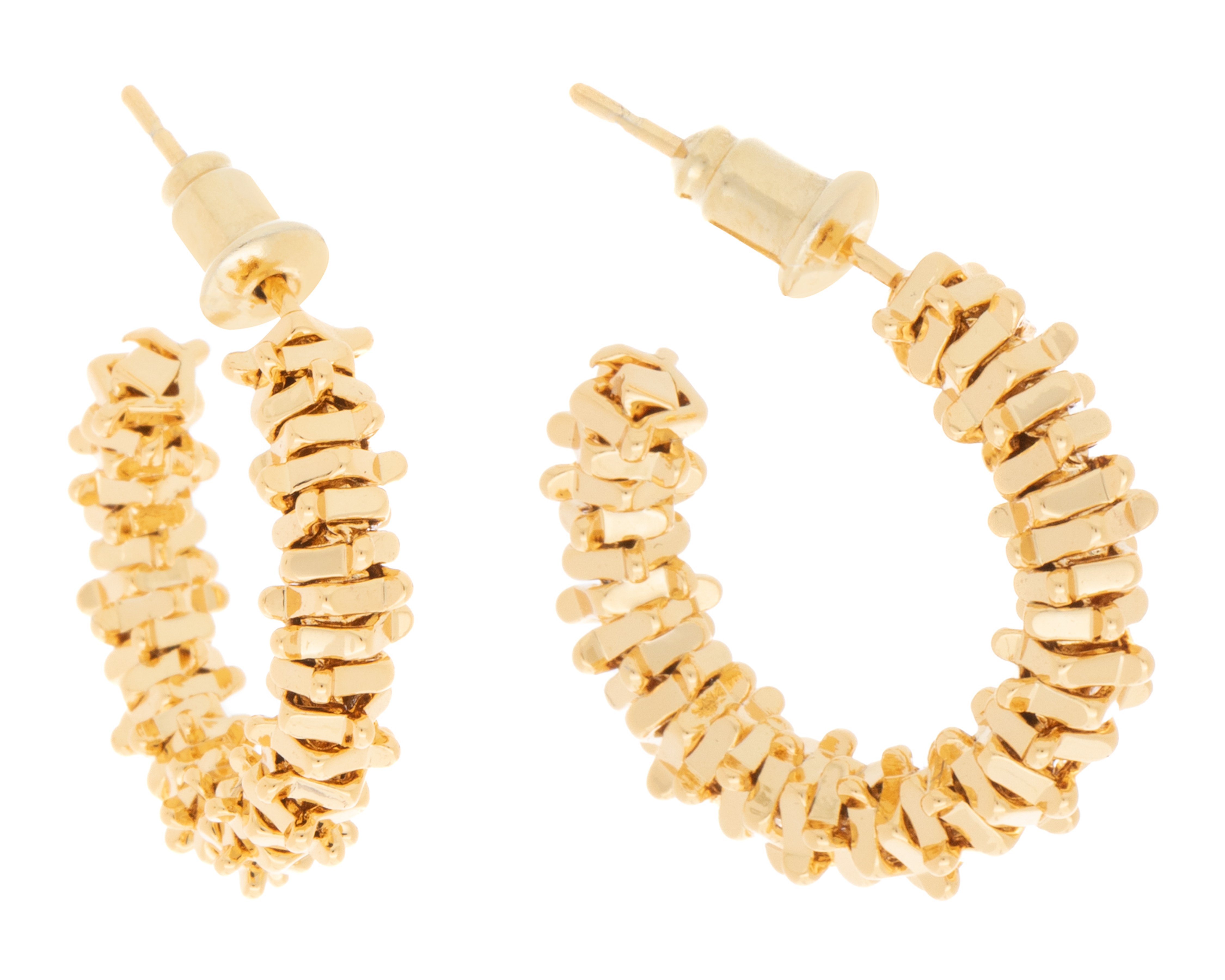 Foto 1 | Foto 1 | Arracadas de Chapa de Oro 18K Ideajoy