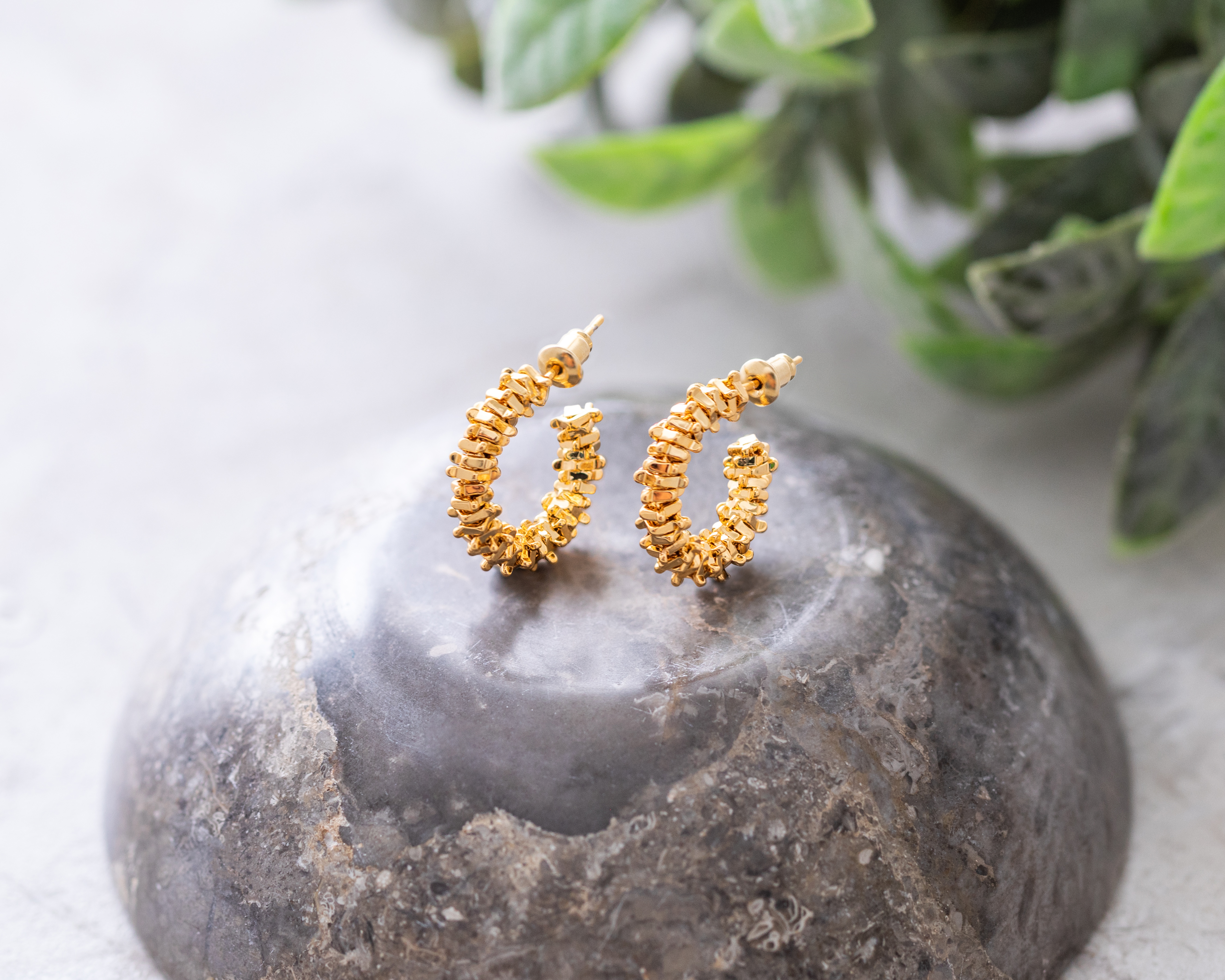 Foto 4 | Foto 4 | Arracadas de Chapa de Oro 18K Ideajoy