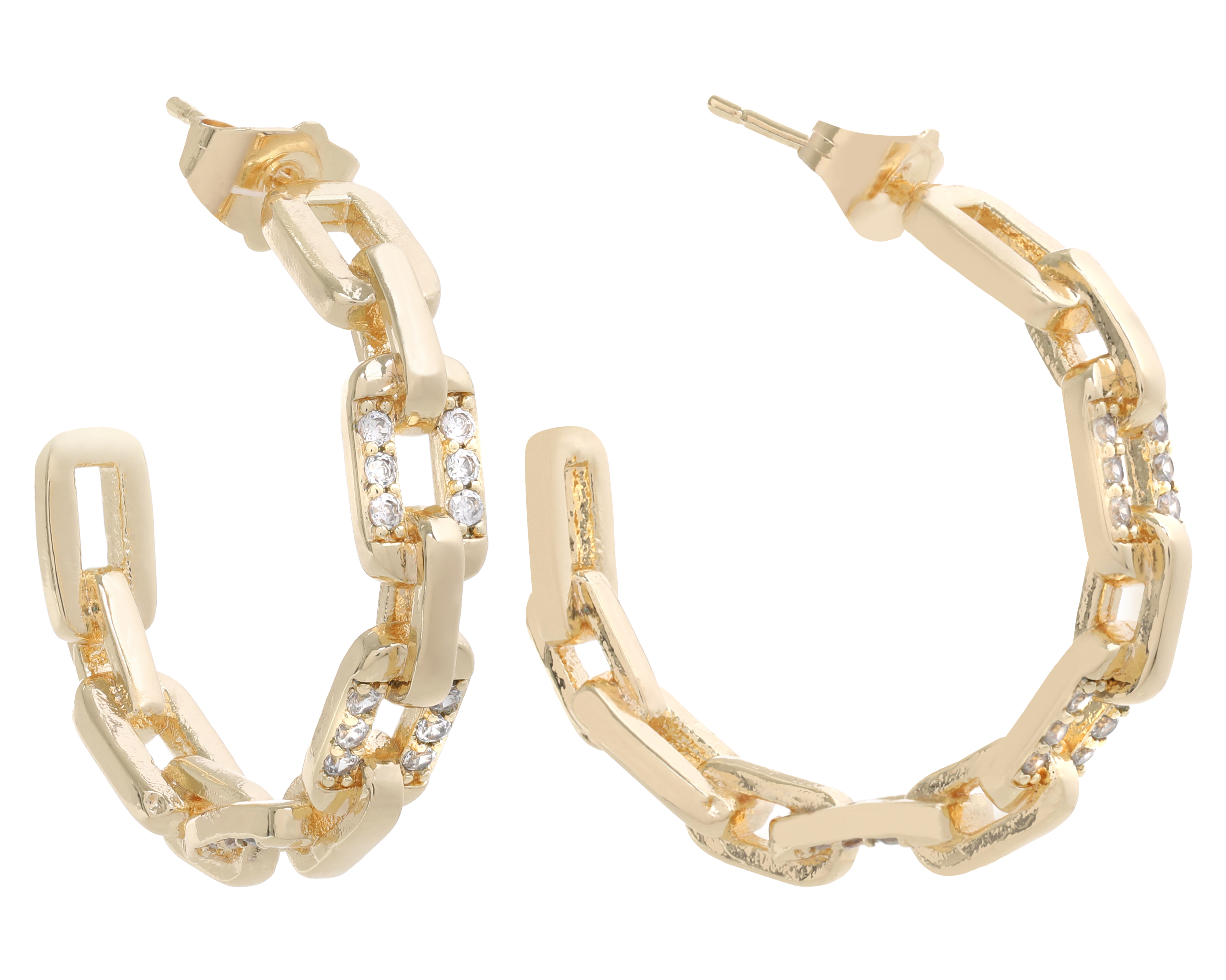 Aretes de Chapa de Oro 14K