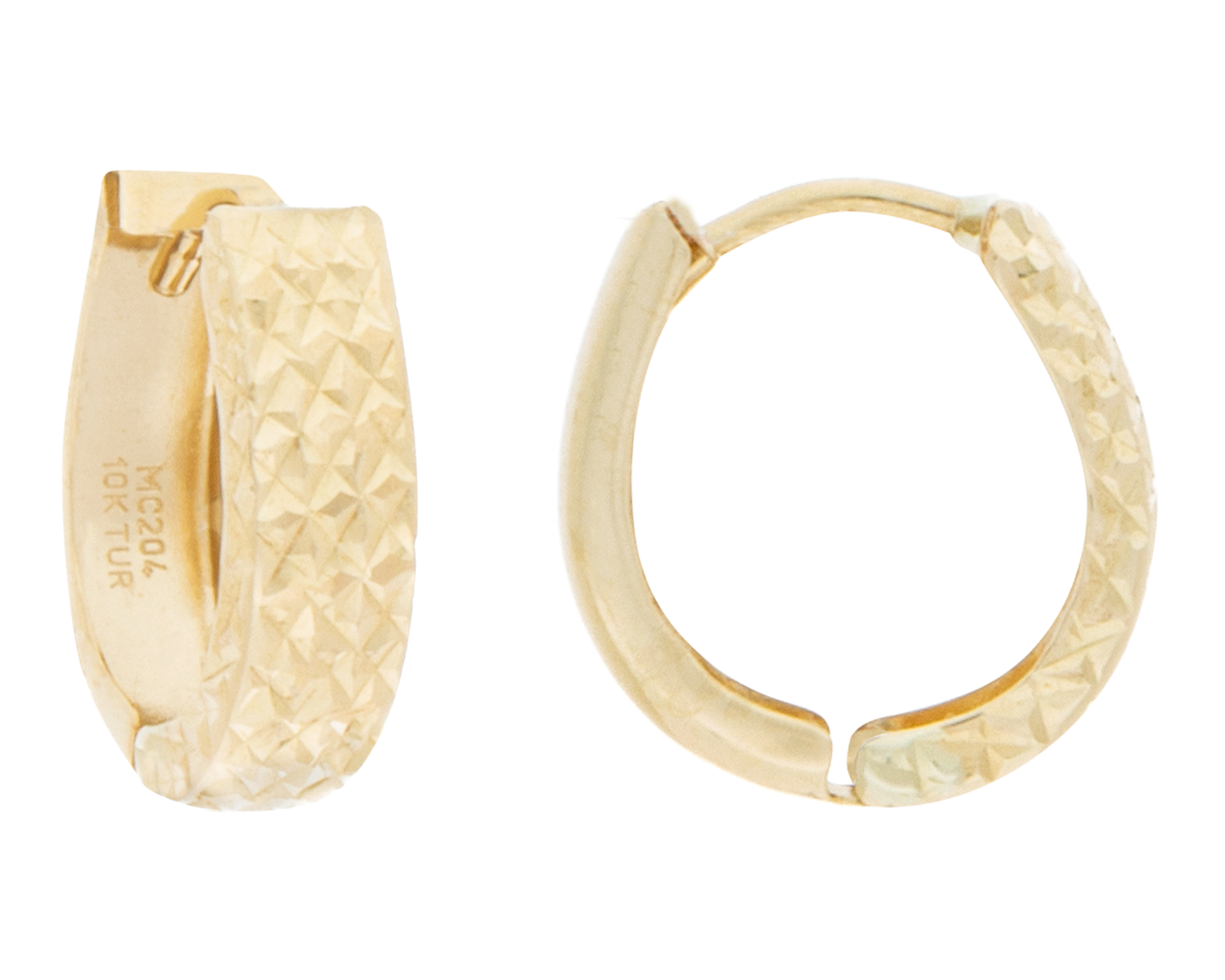 Aretes de Oro Turco 10K Arpas