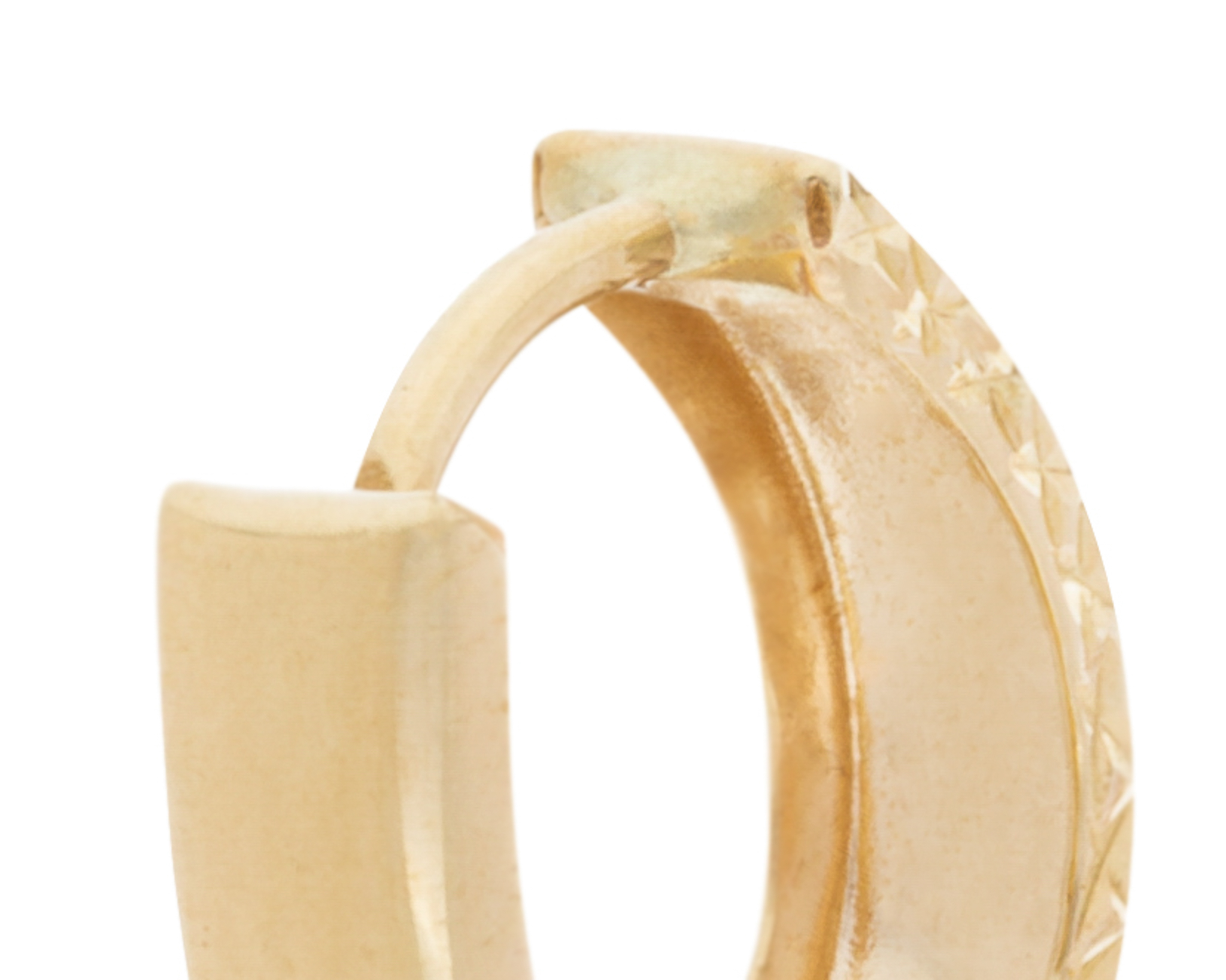 Foto 4 pulgar | Foto 3 | Aretes de Oro Turco 10K Arpas