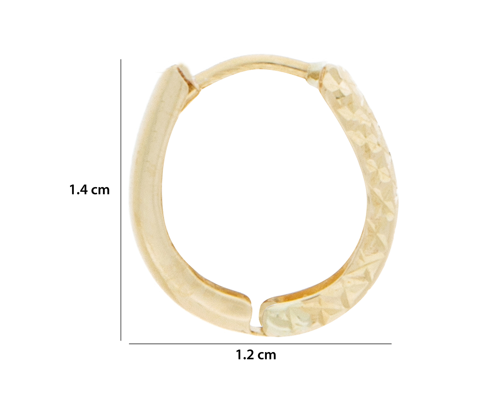 Foto 6 pulgar | Foto 5 | Aretes de Oro Turco 10K Arpas