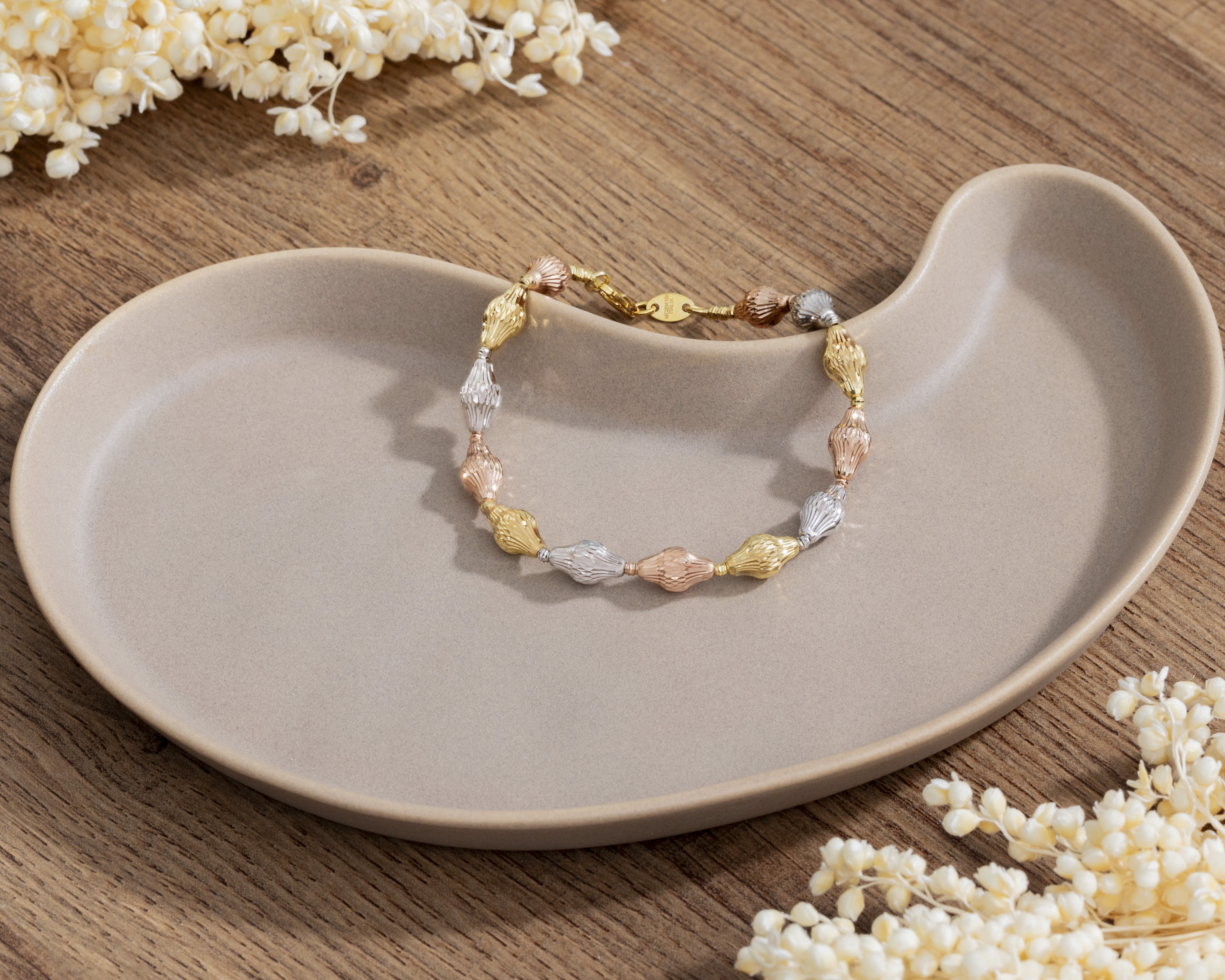 Foto 5 | Foto 5 | Pulsera de Oro Italiano 10K Arpas