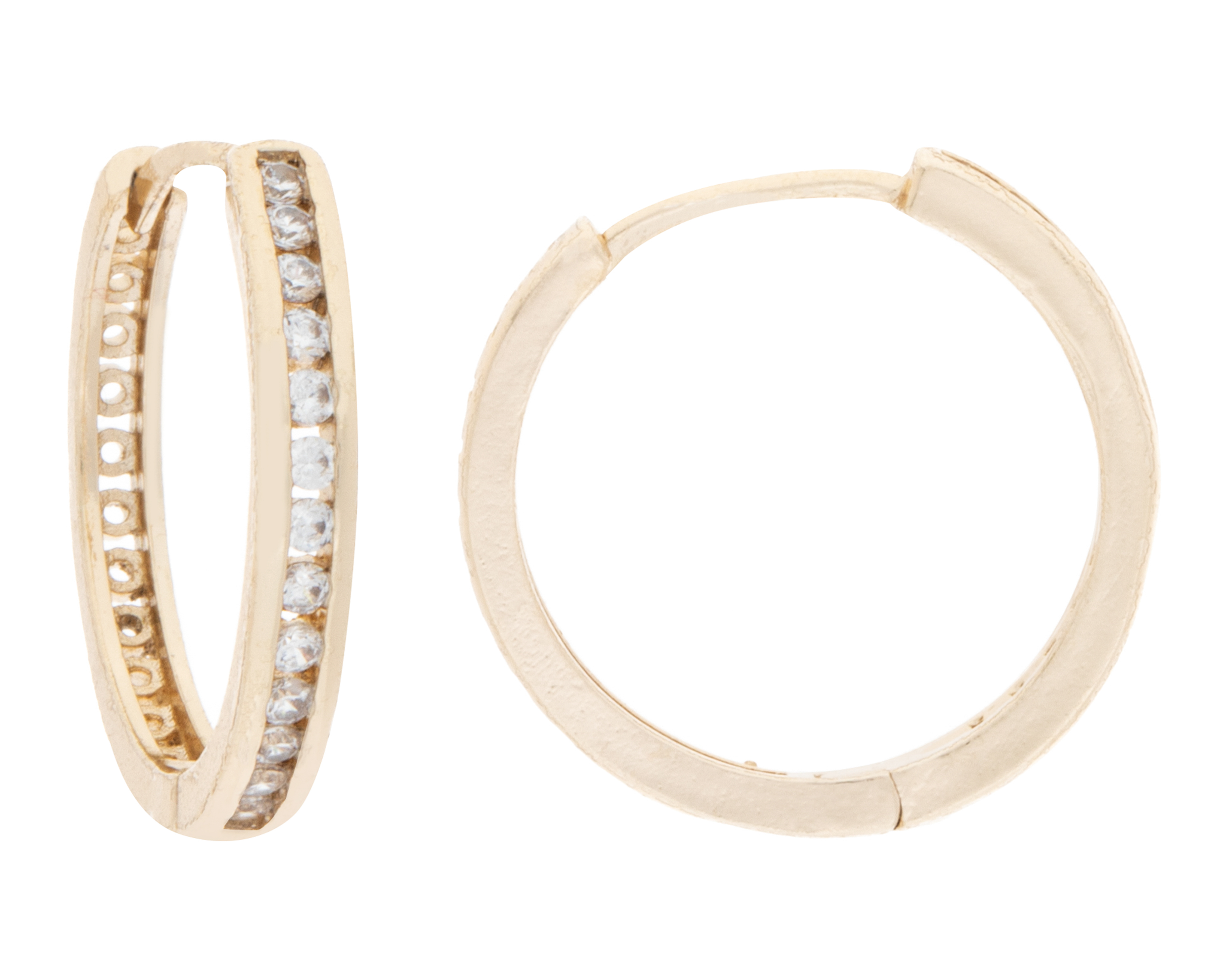 Aretes de Chapa de Oro 18K Petra