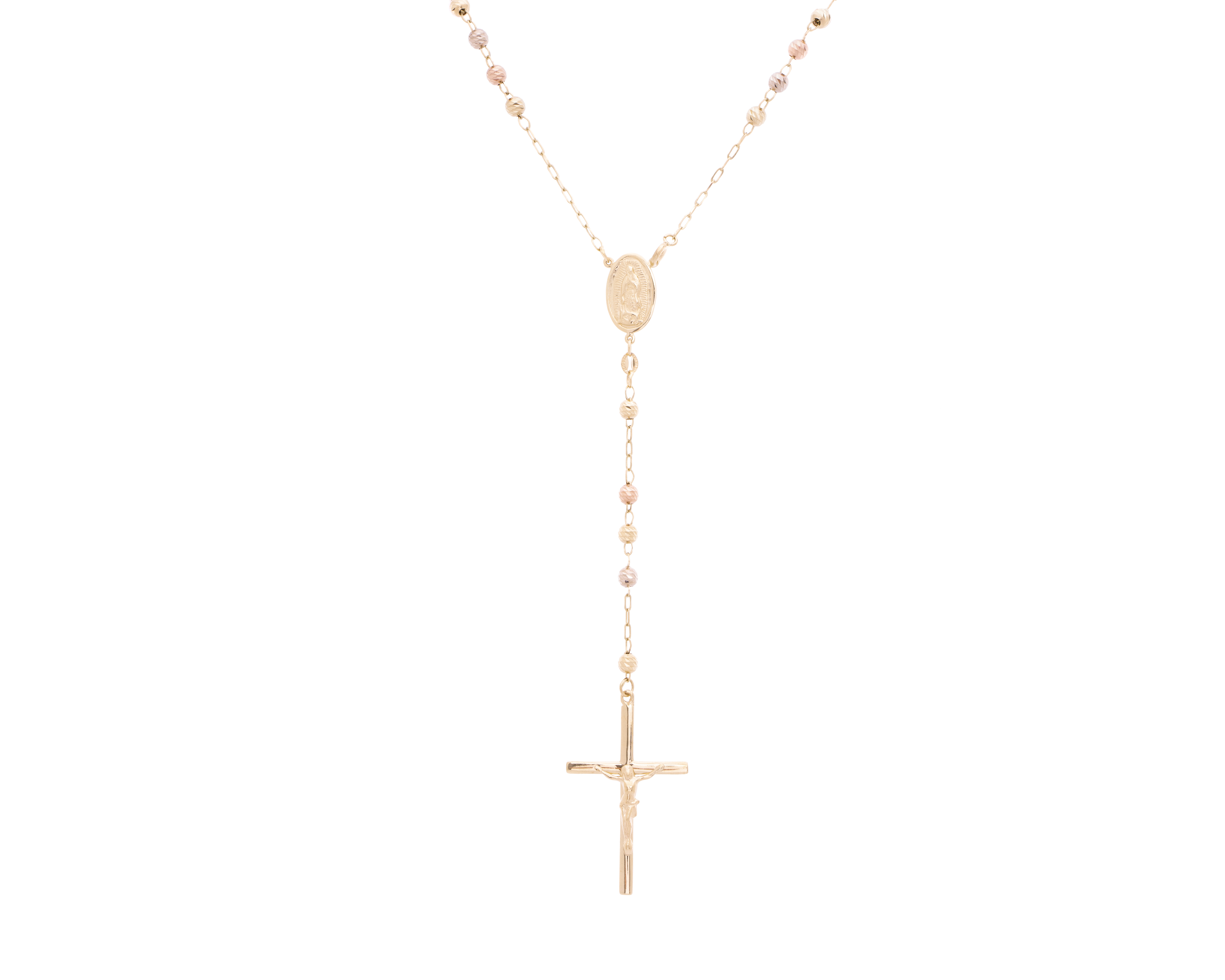 Rosario de Oro 14K Diflor