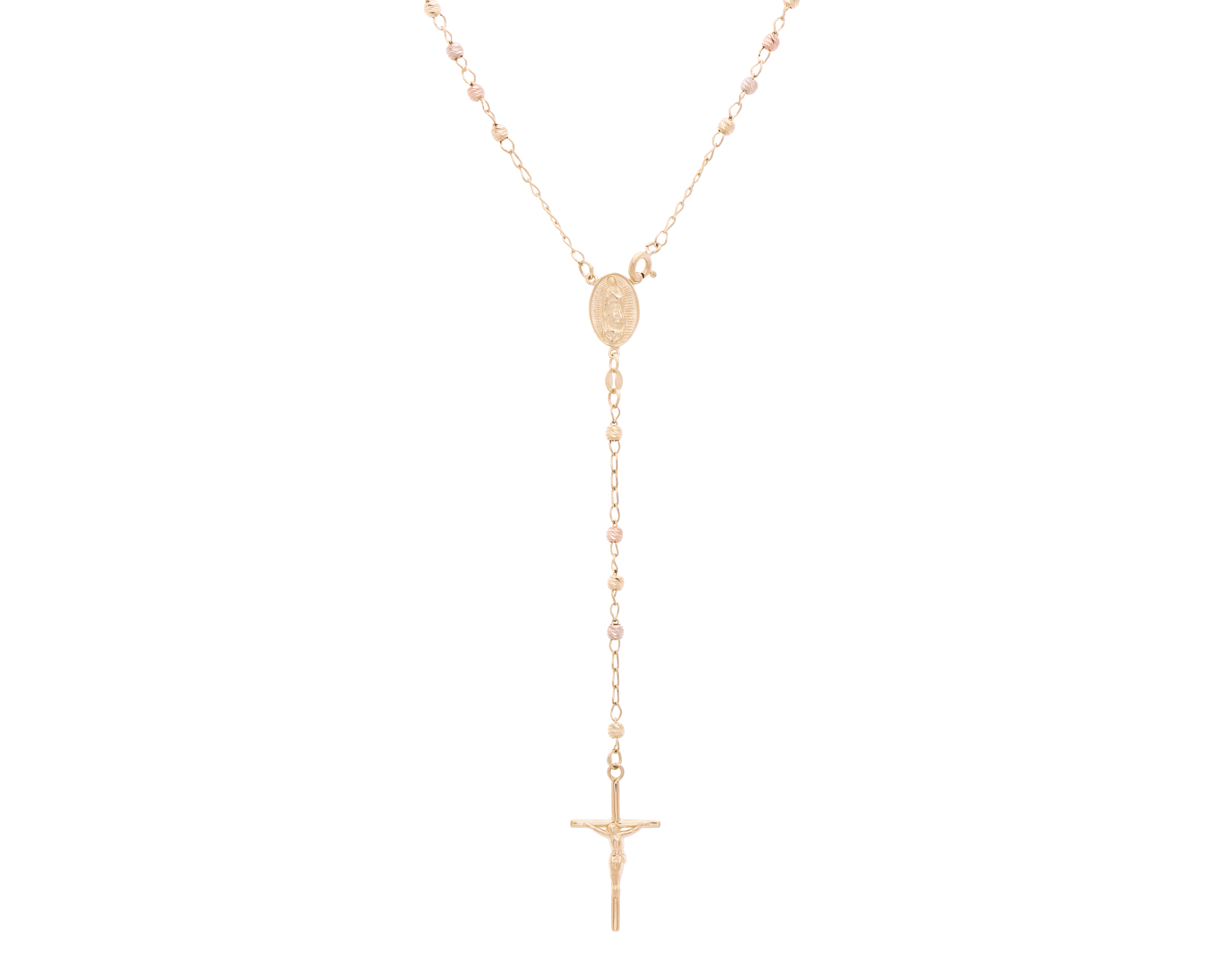 Rosario de Oro 14K Diflor
