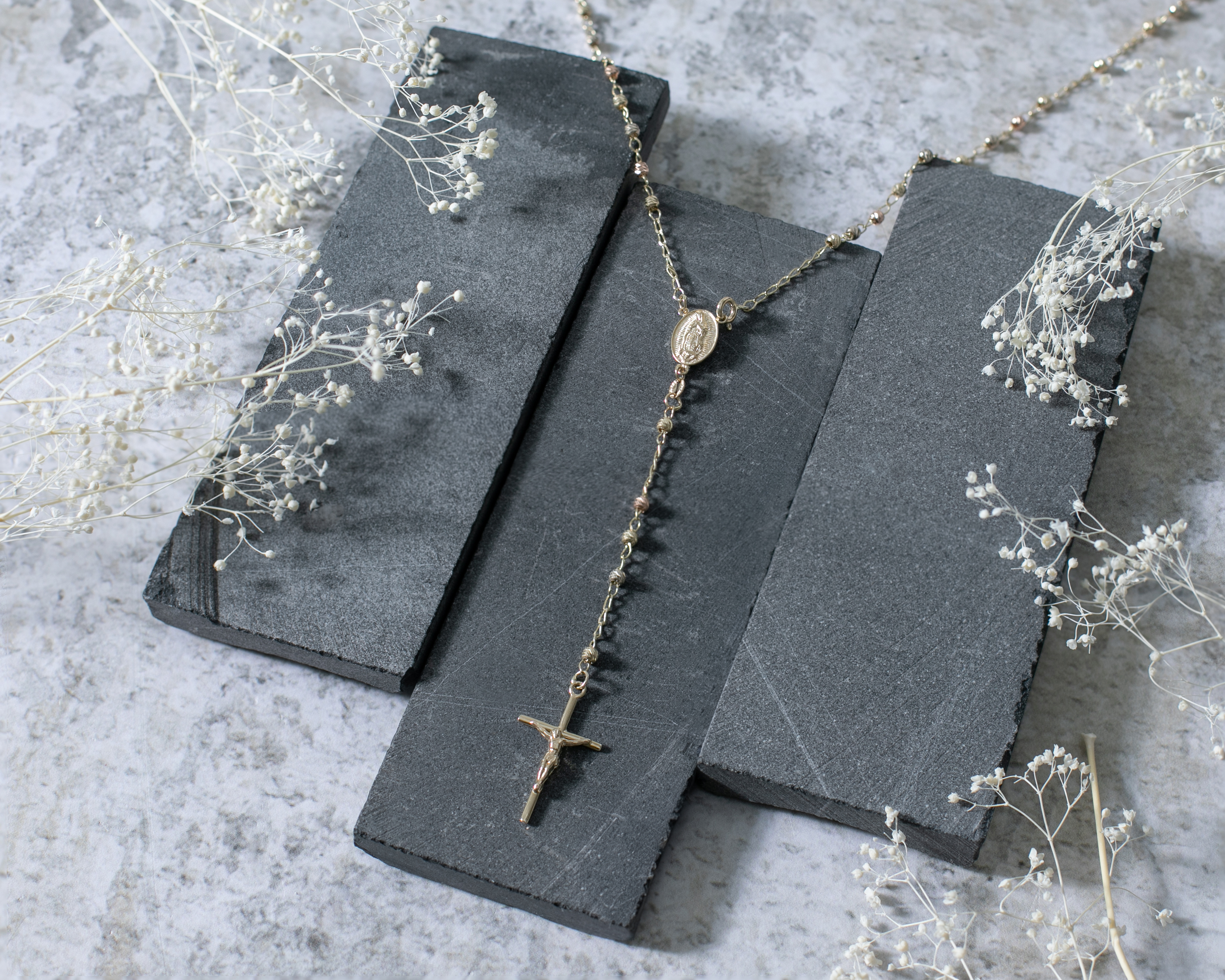 Foto 6 pulgar | Foto 5 | Rosario de Oro 14K Diflor