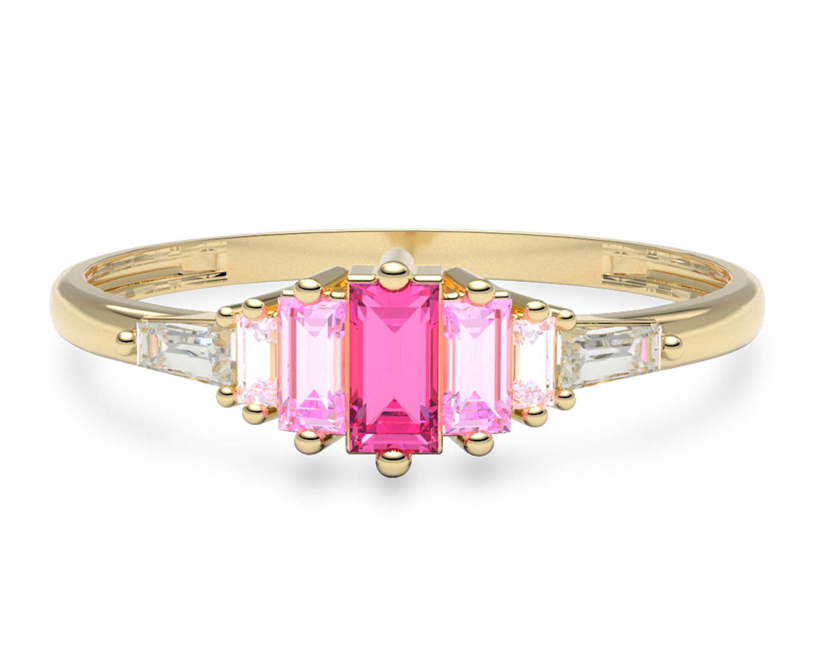 Foto 3 pulgar | Foto 2 | Anillo de Oro 10K Moments Nro. 7-7.5