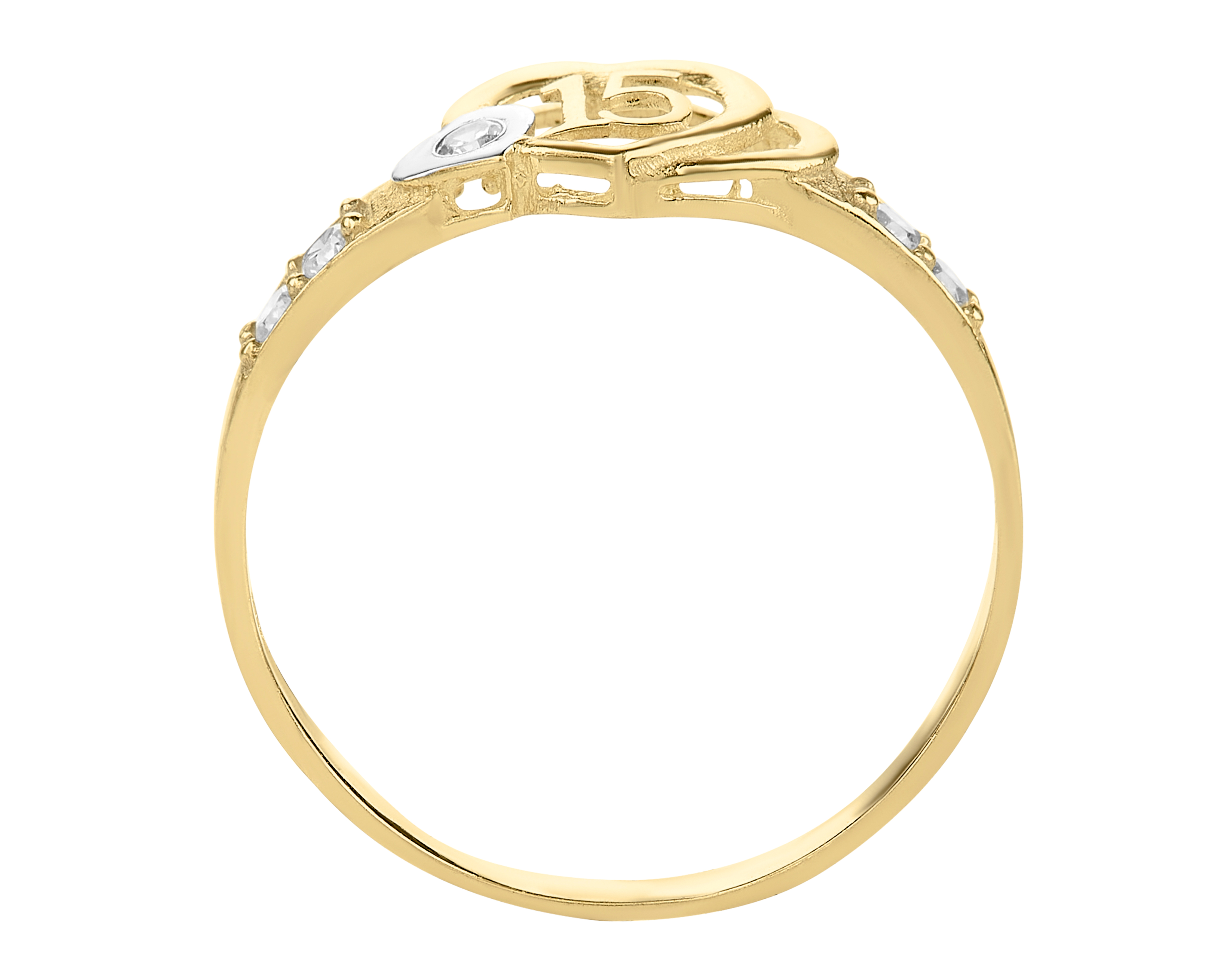 Foto 4 pulgar | Foto 3 | Anillo de Oro 10K Amelie Talla 7