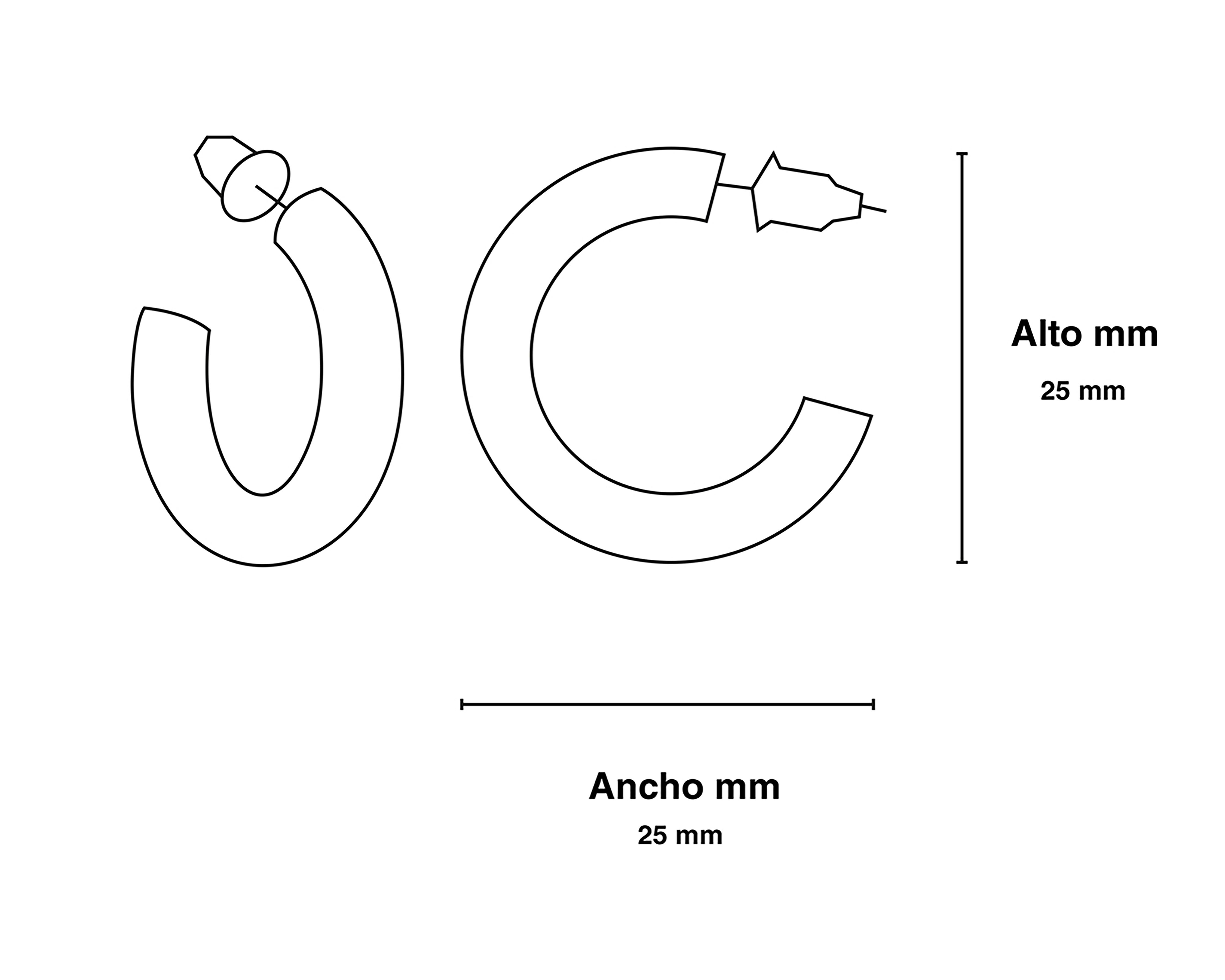 Foto 4 | Foto 4 | Arracadas de Chapa de Oro 18K Girondela