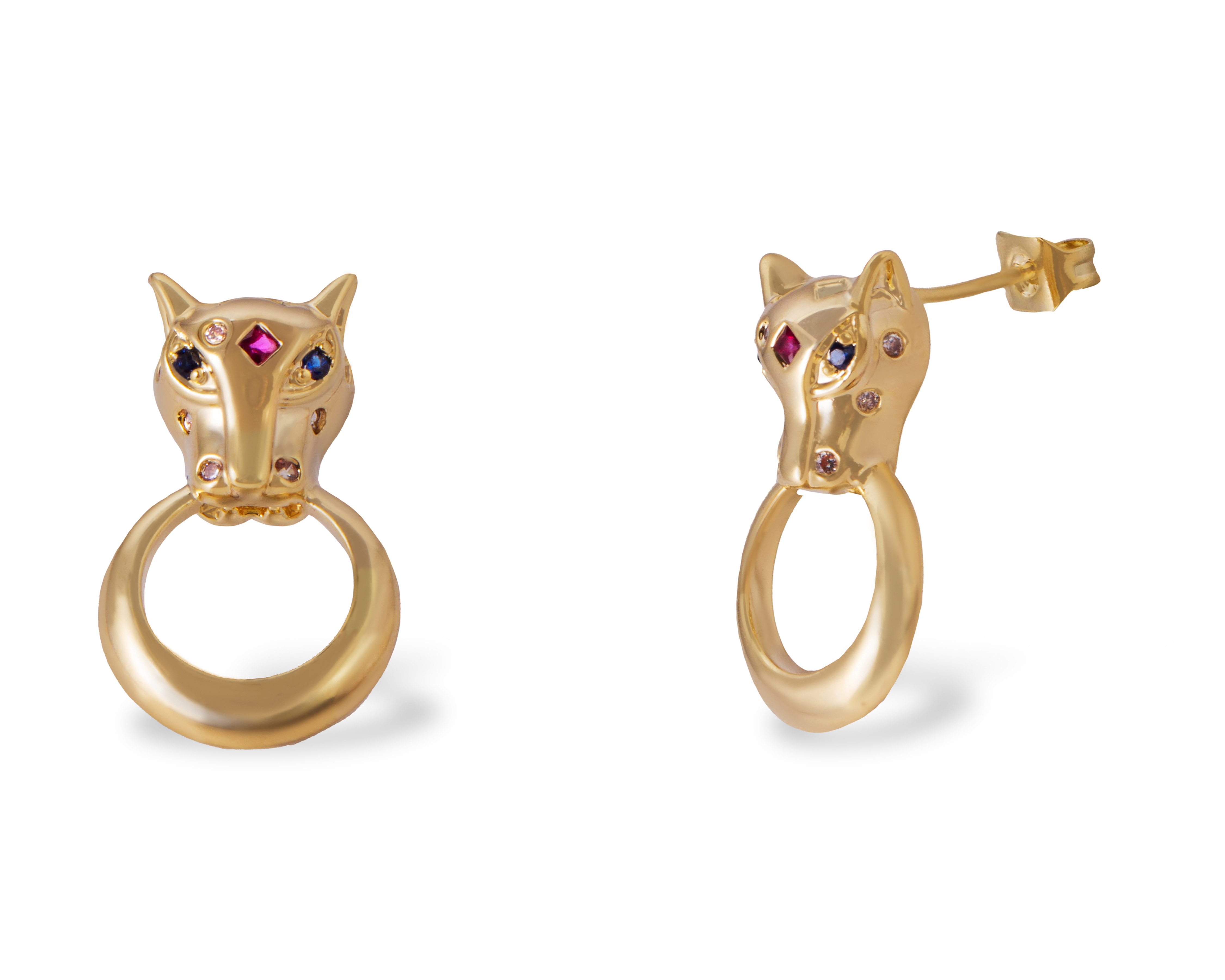 Aretes de Chapa de Oro 18K Unlimited