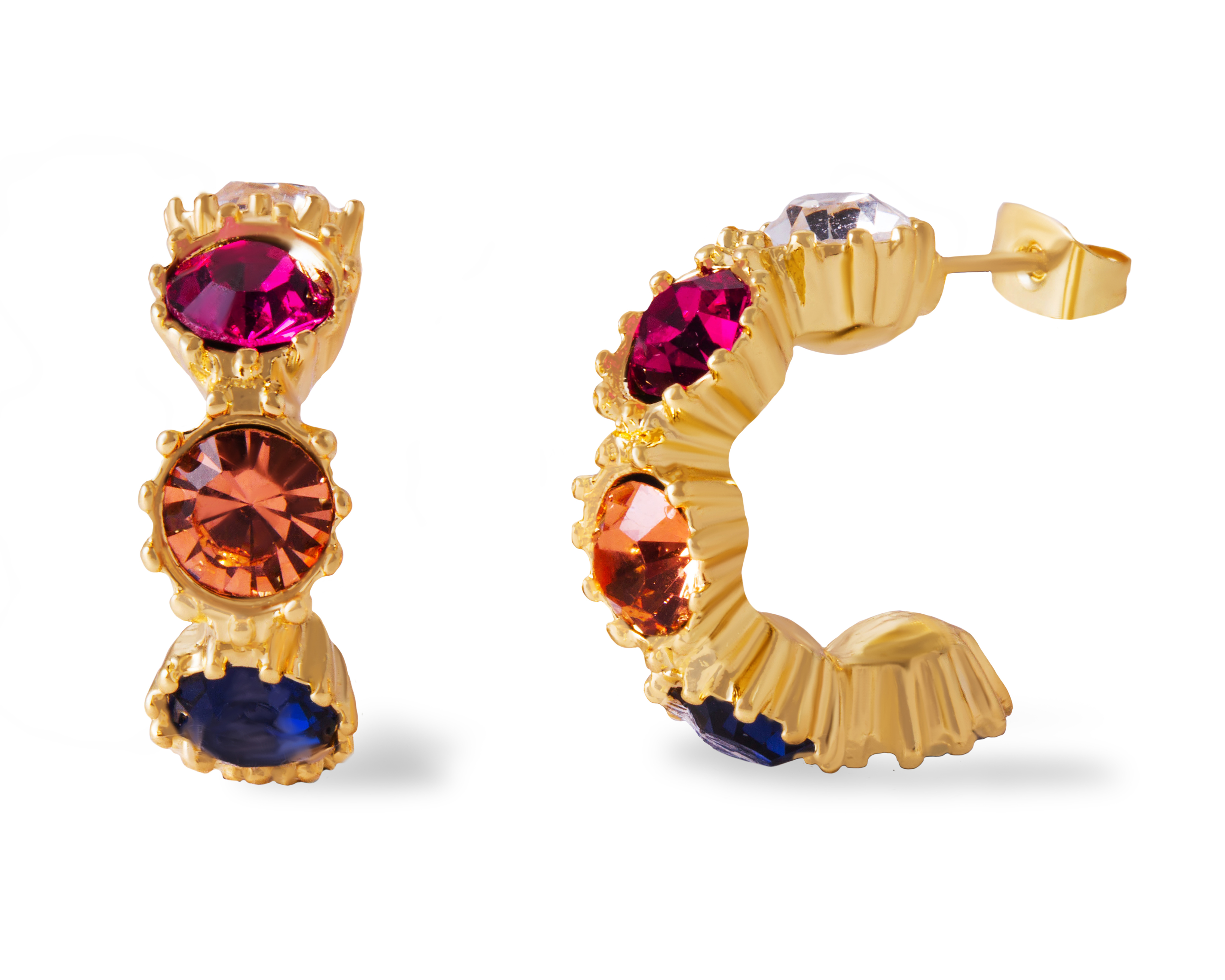 Aretes de Chapa de Oro 18K Unlimited