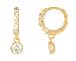Aretes de Chapa de Oro 18K Plafer