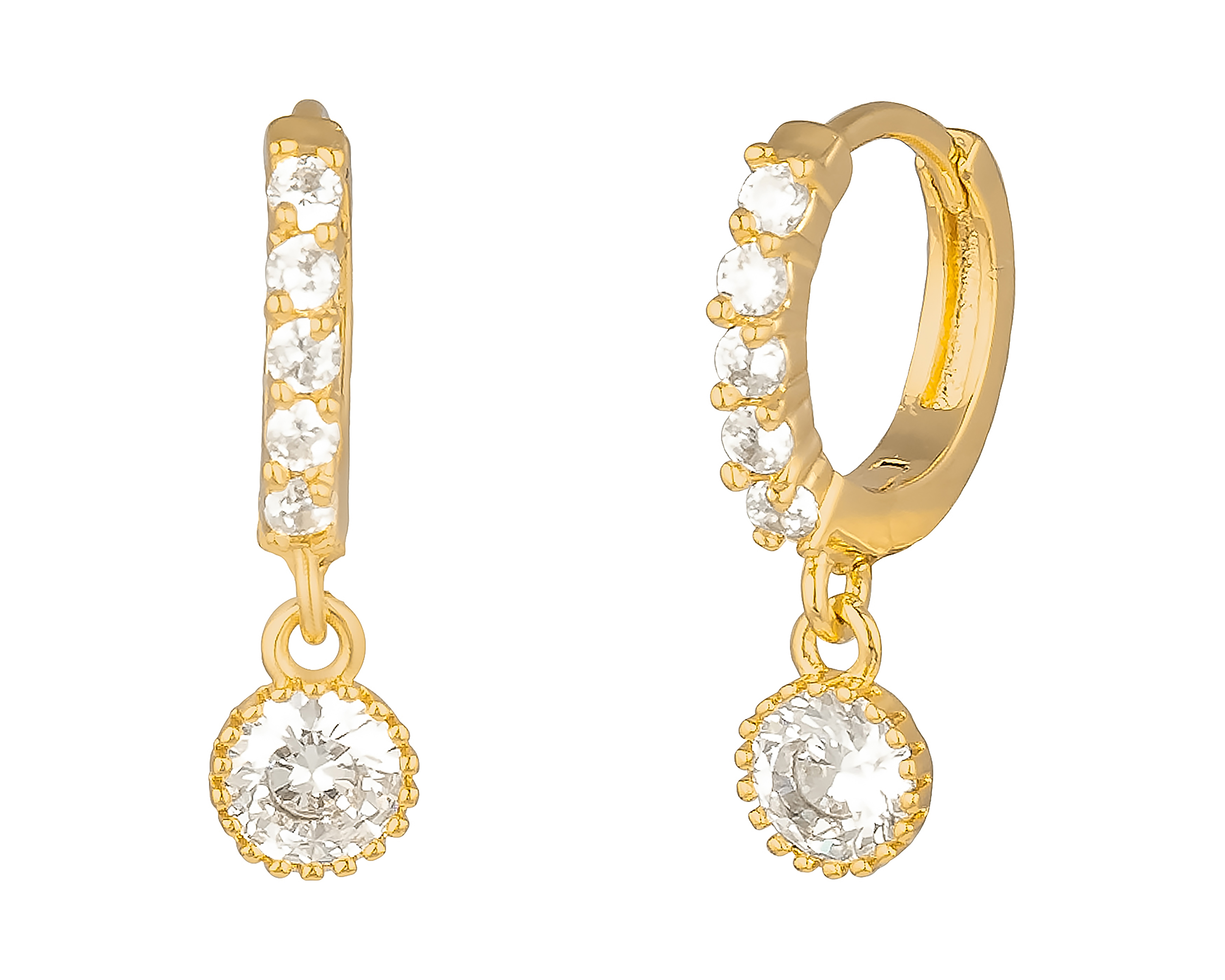 Foto 2 | Foto 2 | Aretes de Chapa de Oro 18K Plafer