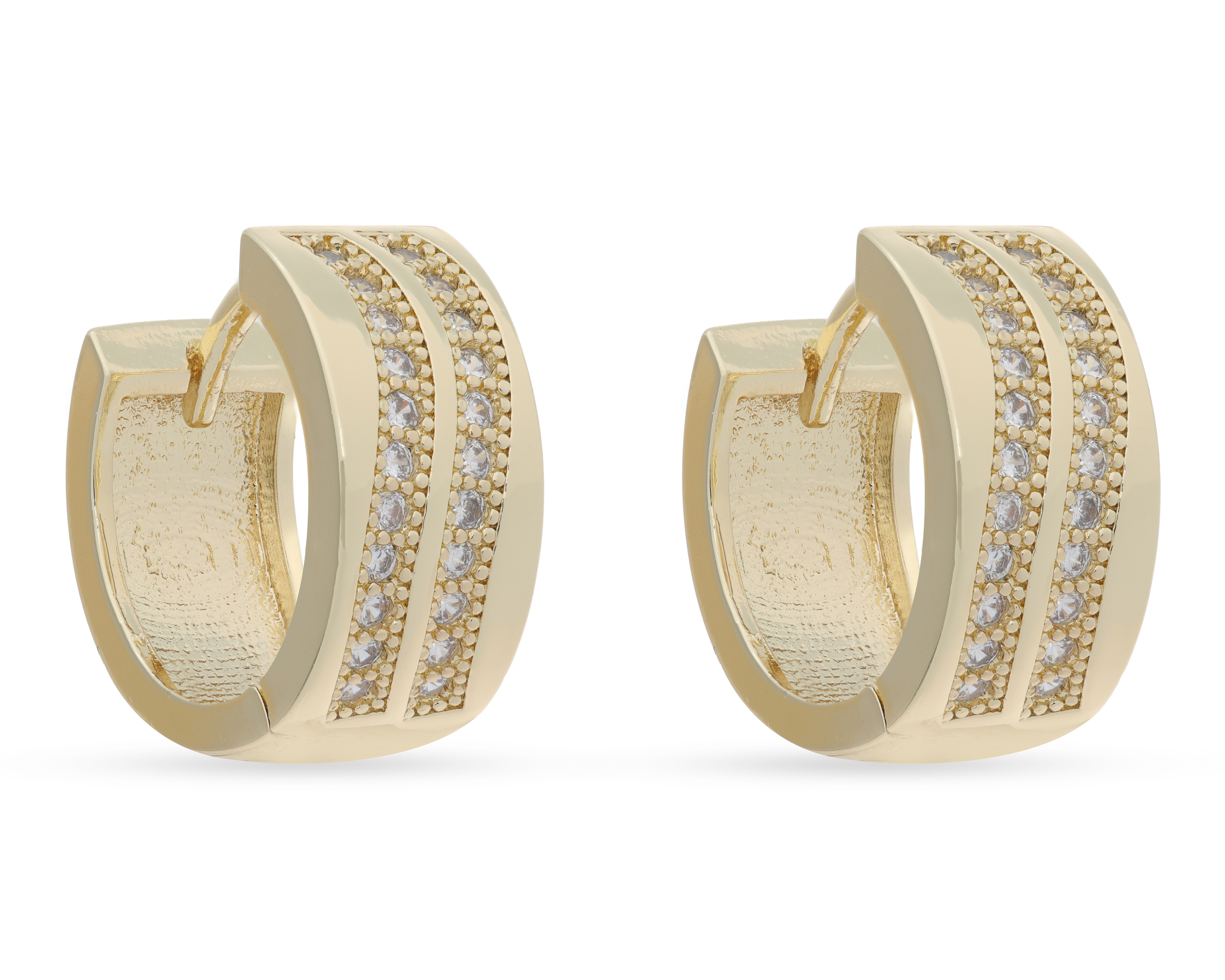 Foto 2 | Foto 2 | Aretes de Chapa de Oro 18K Plafer