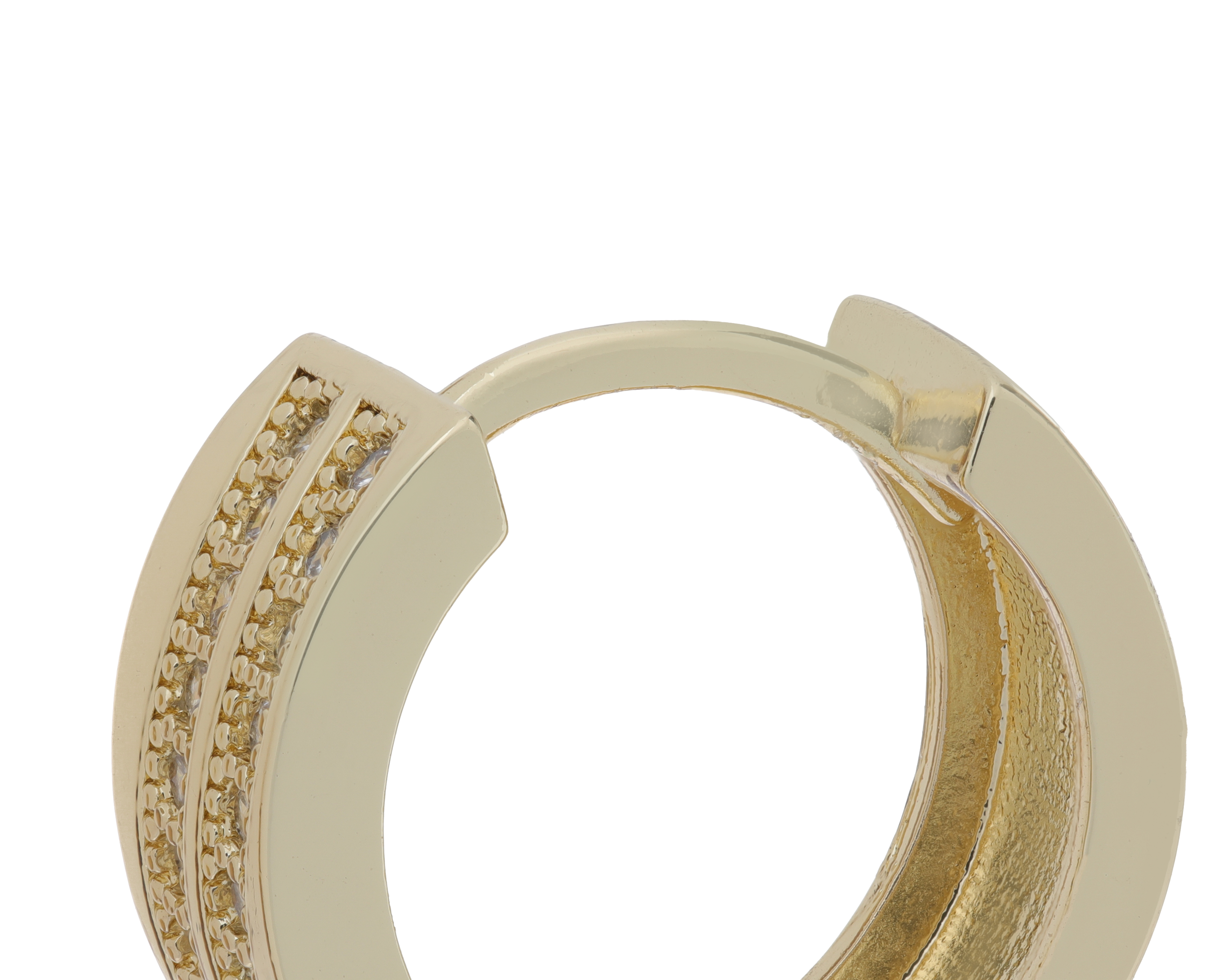 Foto 3 | Foto 3 | Aretes de Chapa de Oro 18K Plafer