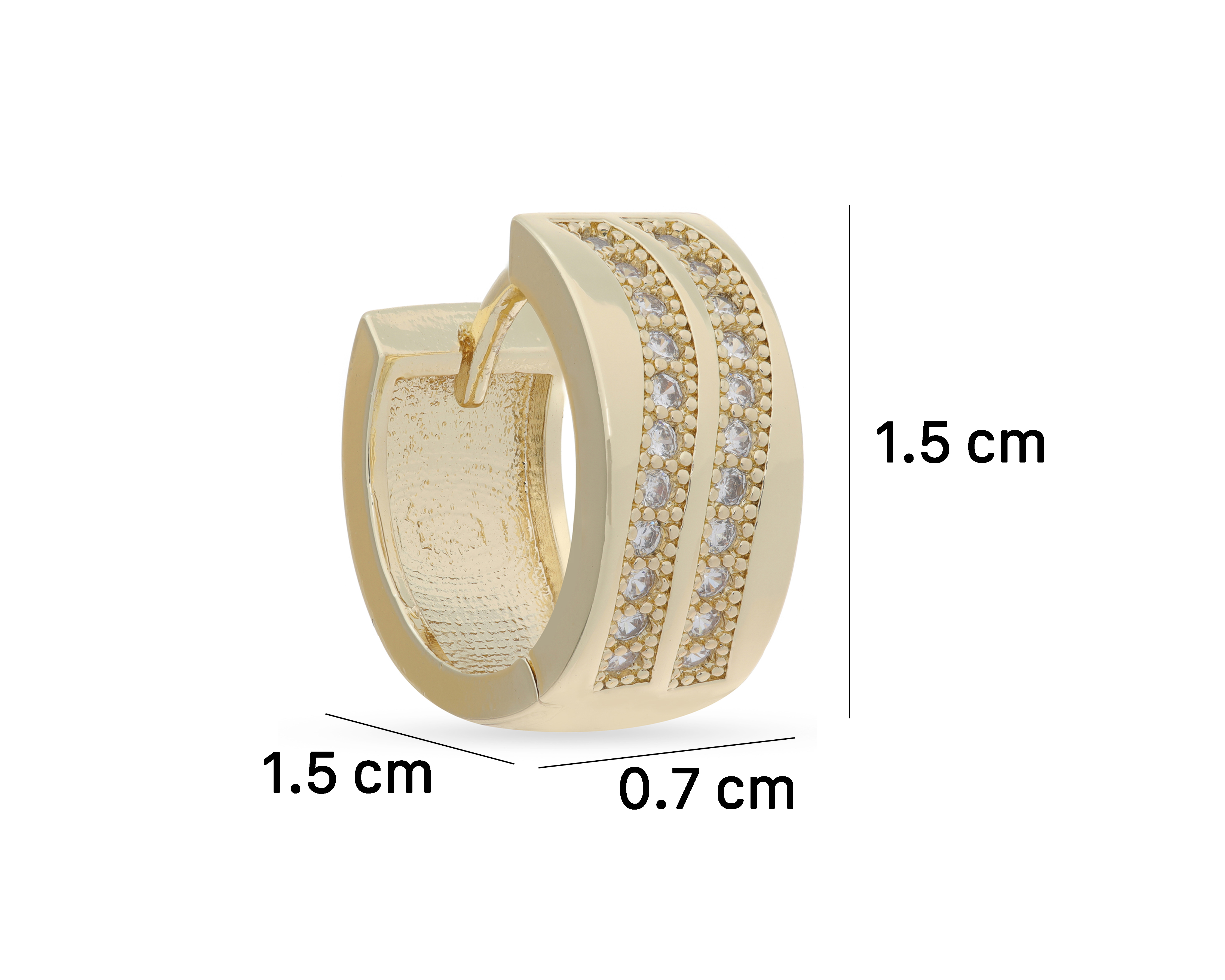 Foto 6 | Foto 6 | Aretes de Chapa de Oro 18K Plafer