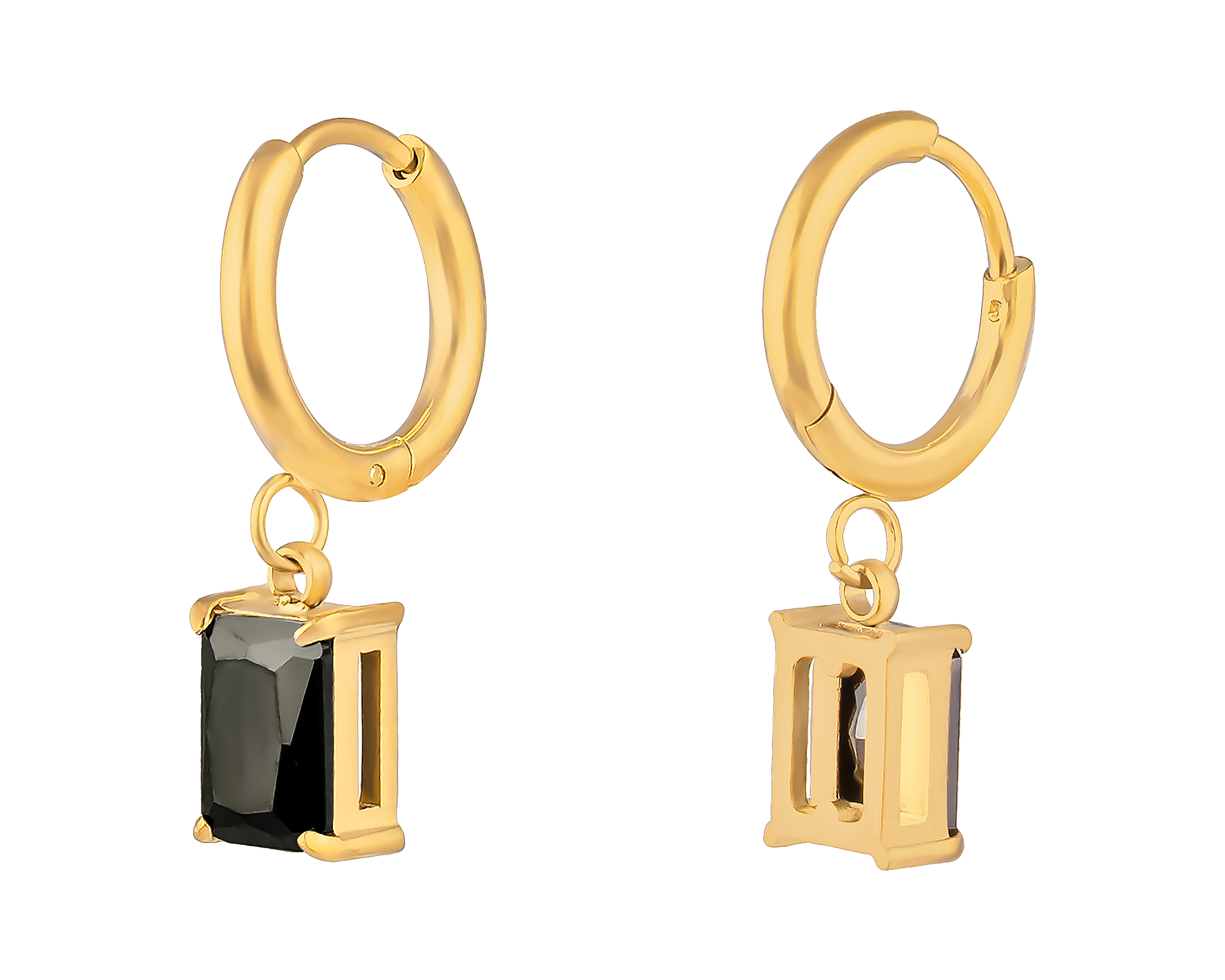 Foto 4 pulgar | Foto 3 | Aretes de Acero Inoxidable Jennifer Lopez