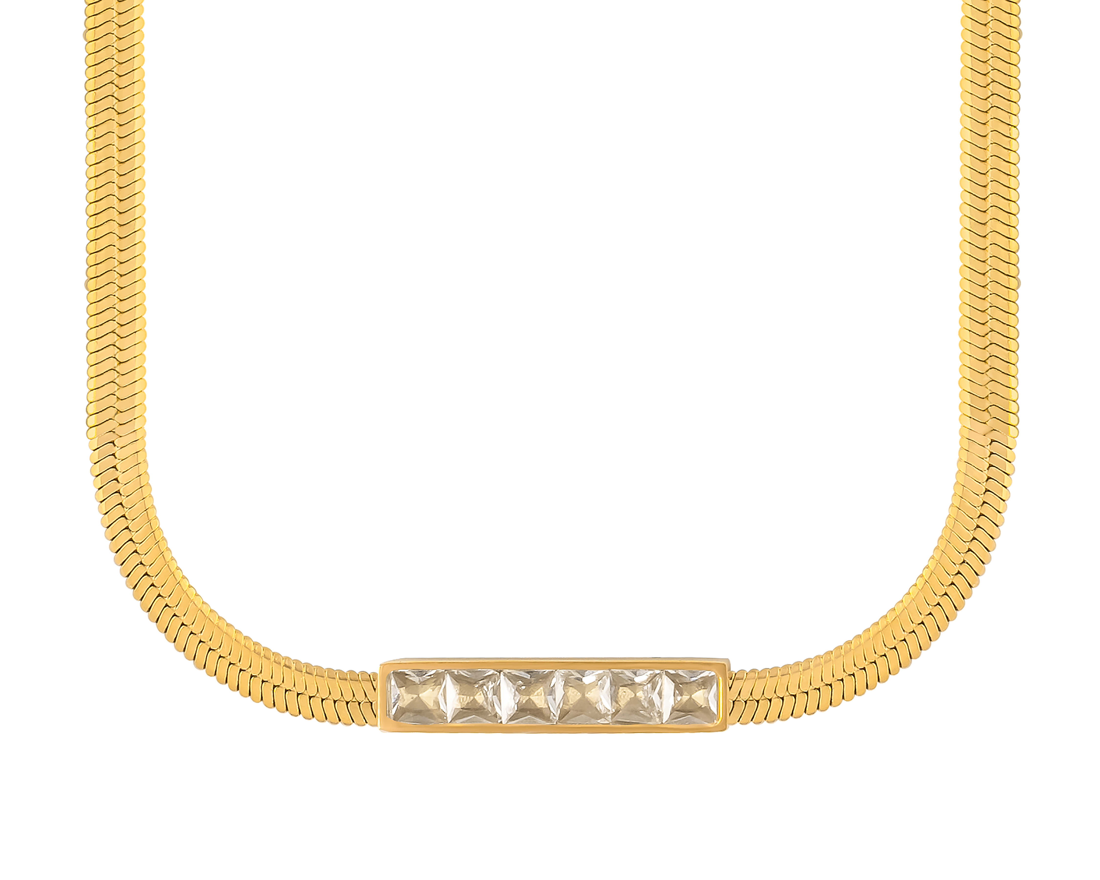Foto 3 pulgar | Foto 2 | Collar de Acero Inoxidable Jennifer Lopez