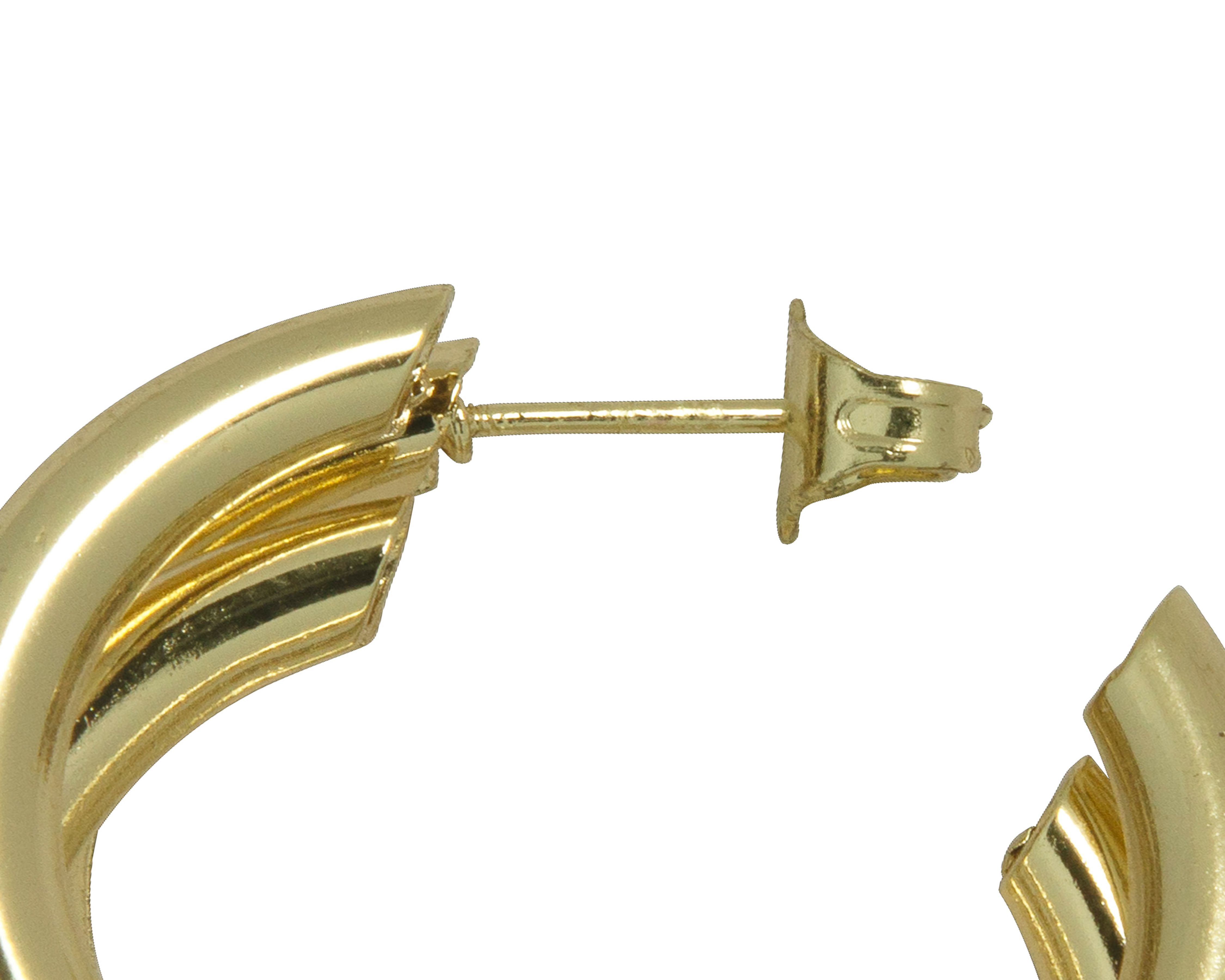 Foto 4 pulgar | Foto 3 | Arracadas de Chapa de Oro 18K Sentimientos