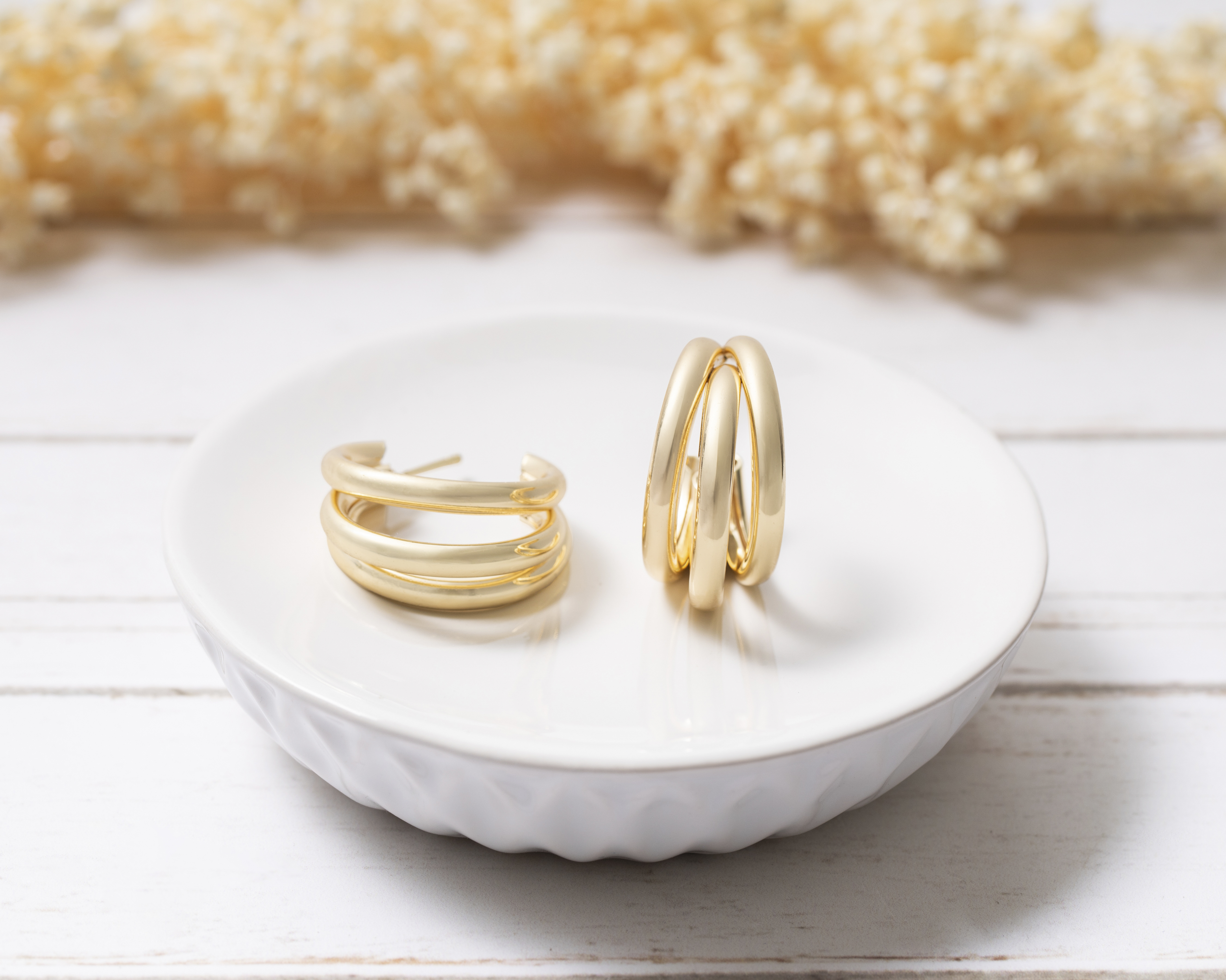 Foto 4 | Foto 4 | Arracadas de Chapa de Oro 18K Sentimientos