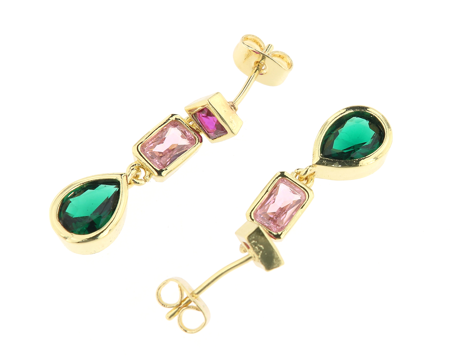 Foto 2 | Foto 2 | Aretes de Chapa de Oro 18K Petra