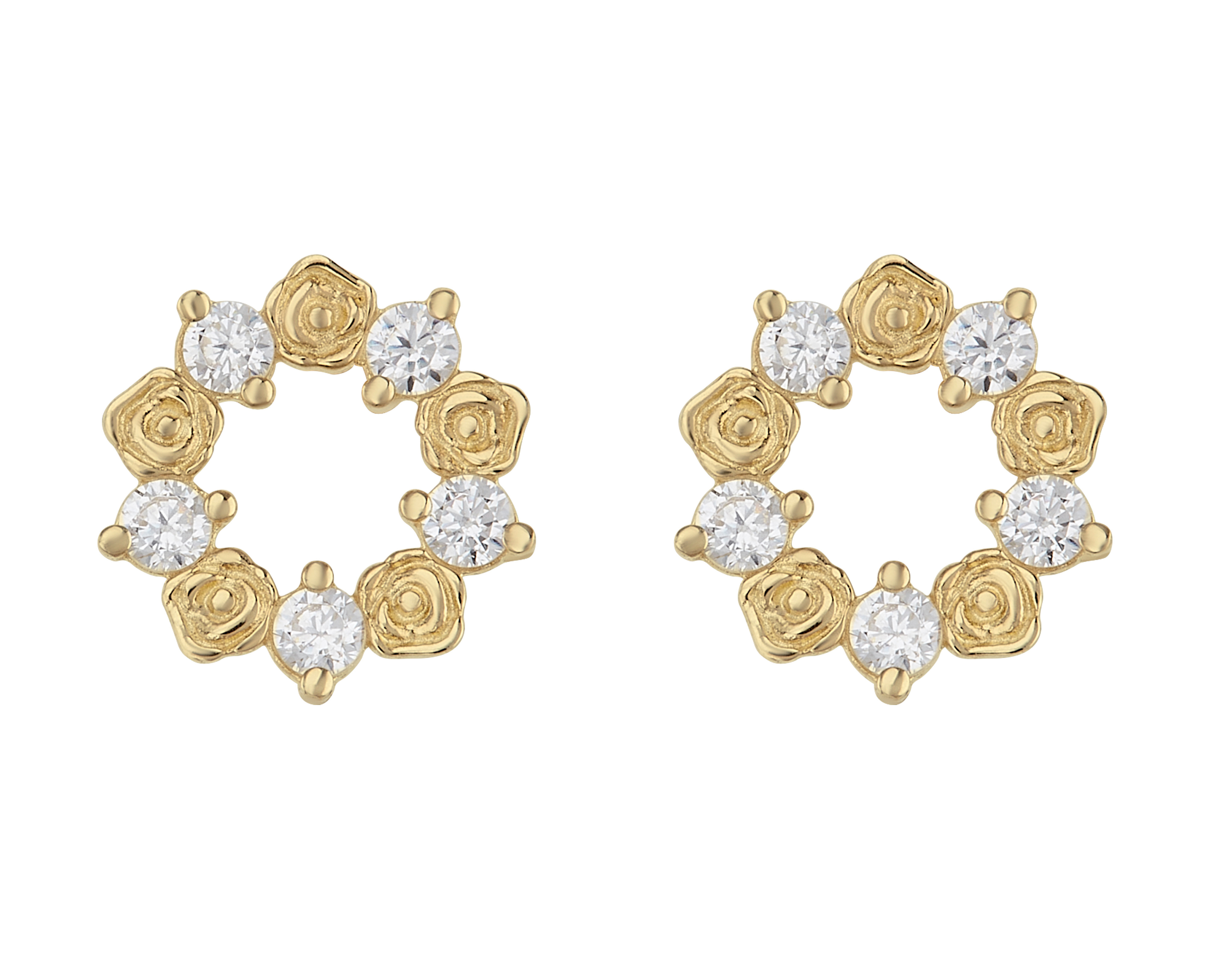 Foto 5 pulgar | Foto 4 | Broqueles de Oro 10K Sabelli