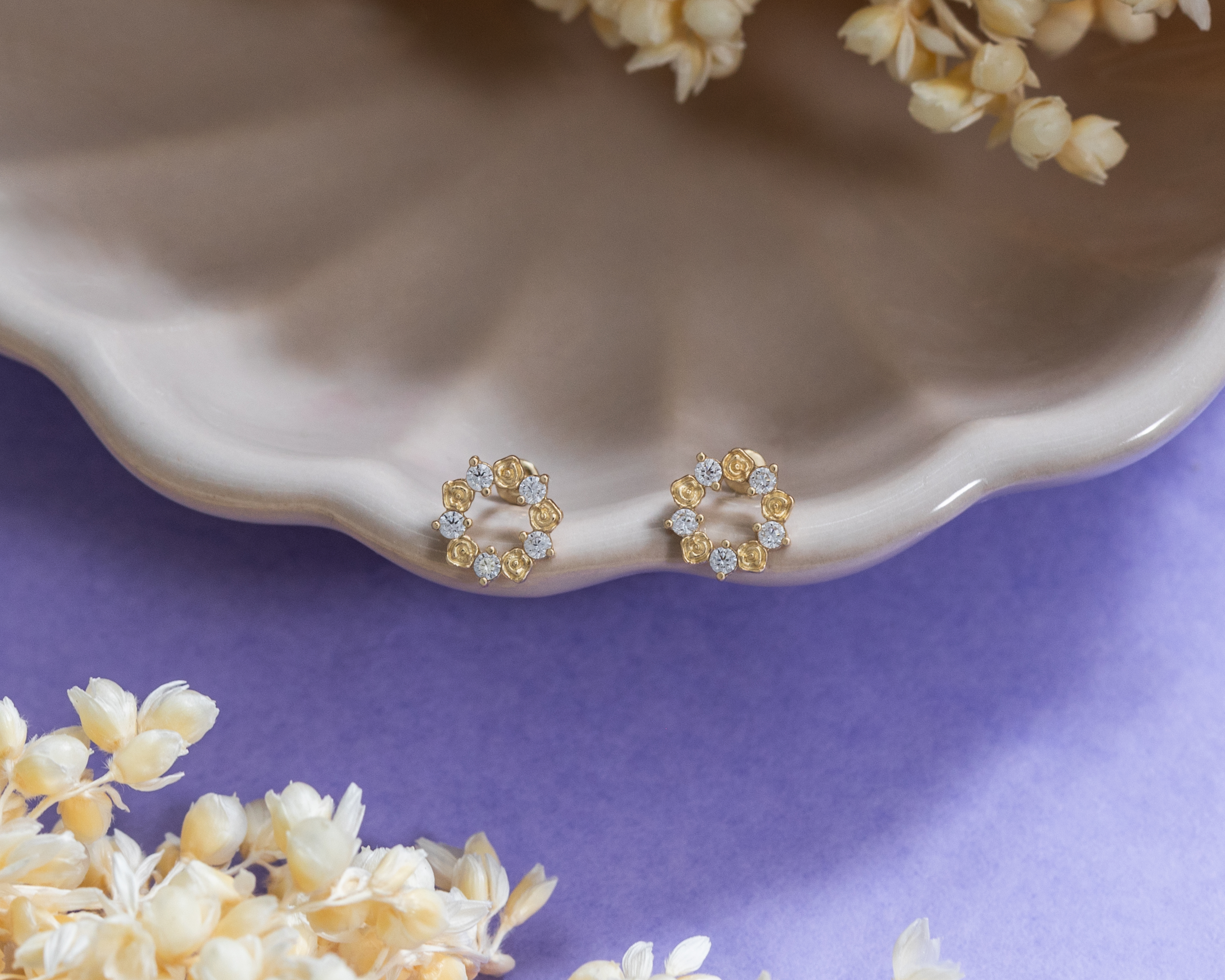 Foto 6 pulgar | Foto 5 | Broqueles de Oro 10K Sabelli